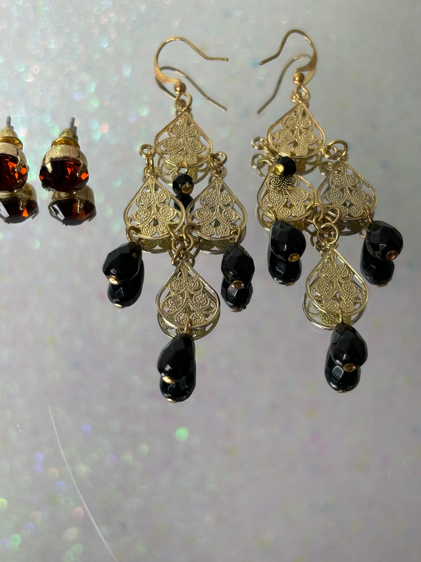 A046 Set of Gold Tone Earrings