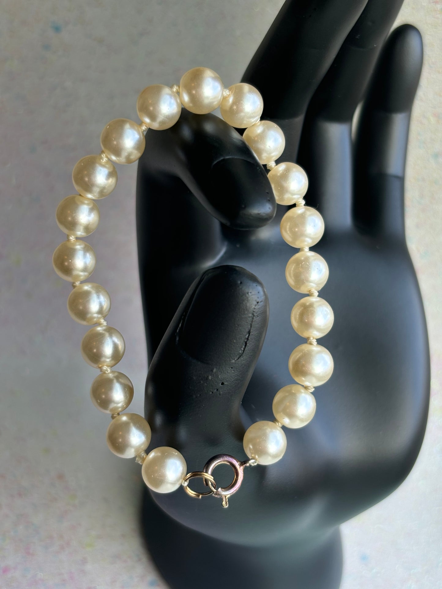 #0080 Faux Pearl Bracelet - Small