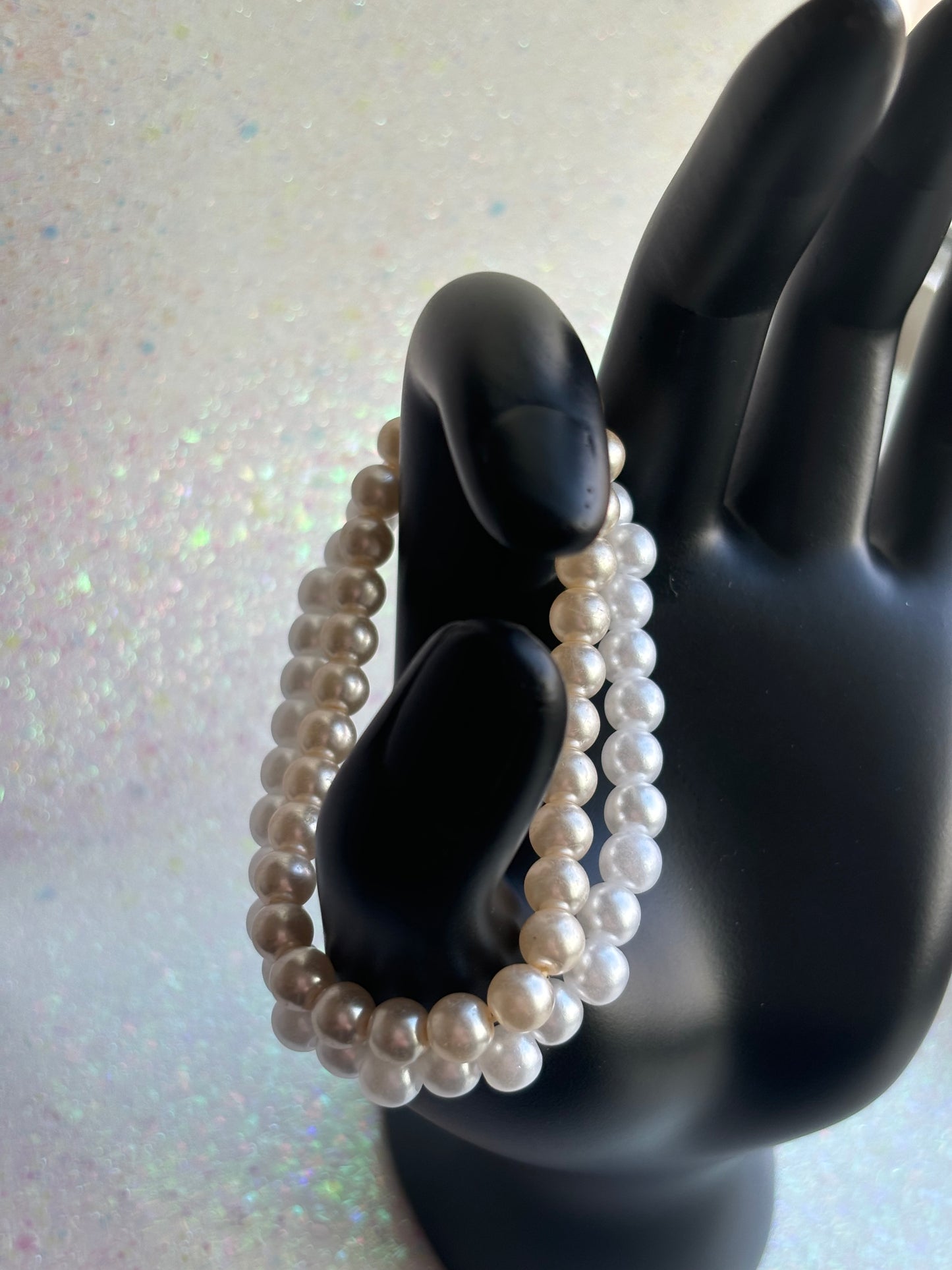 #0098 Two Piece Pearl Bracelet set