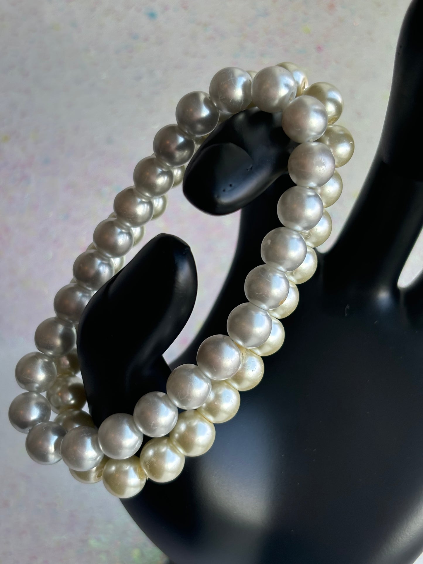 #0098 Two Piece Pearl Bracelet set