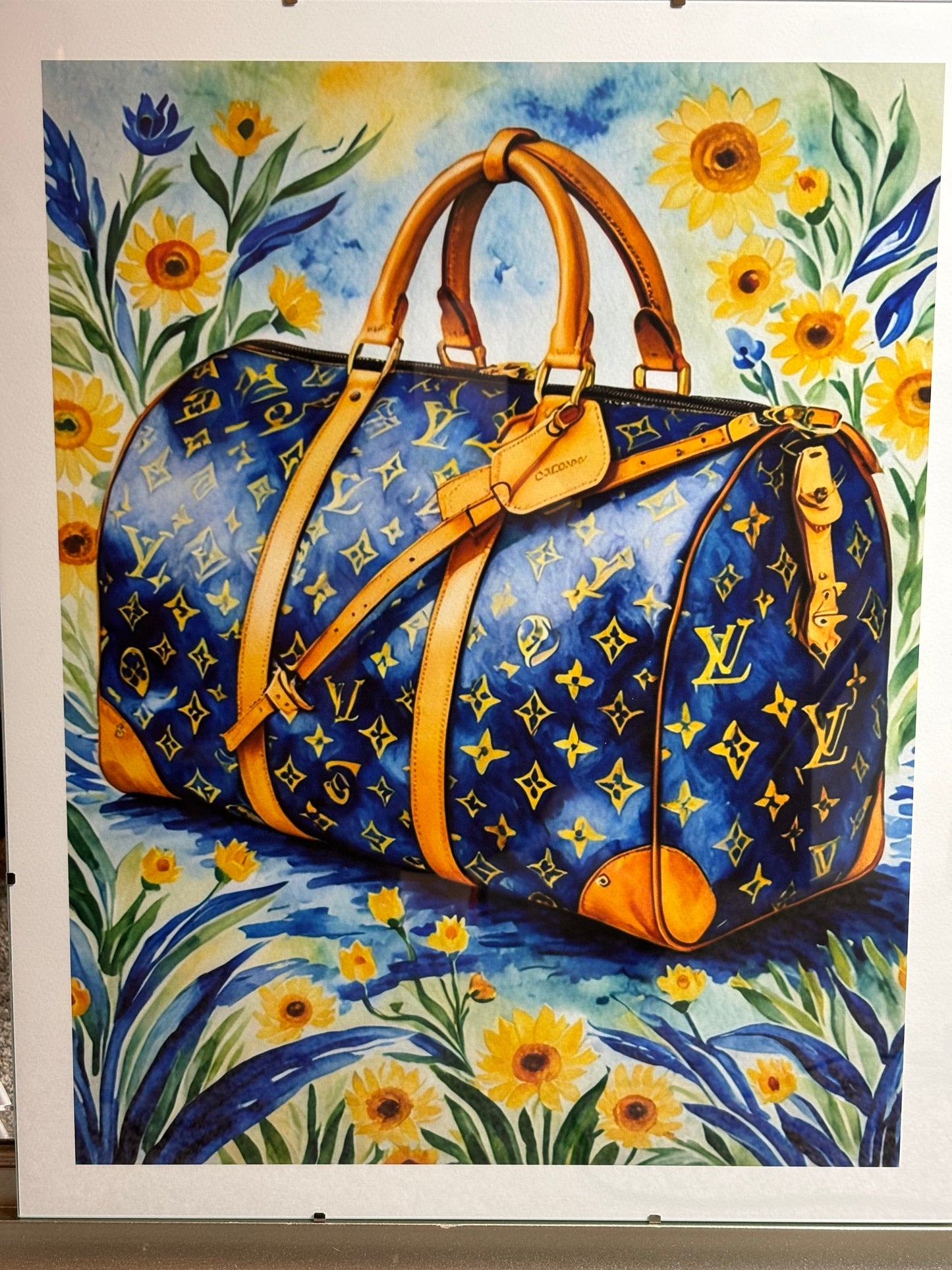 LV Keepall Tribute Limited Edition  Van Gogh Limited PRINT 16”x 20”