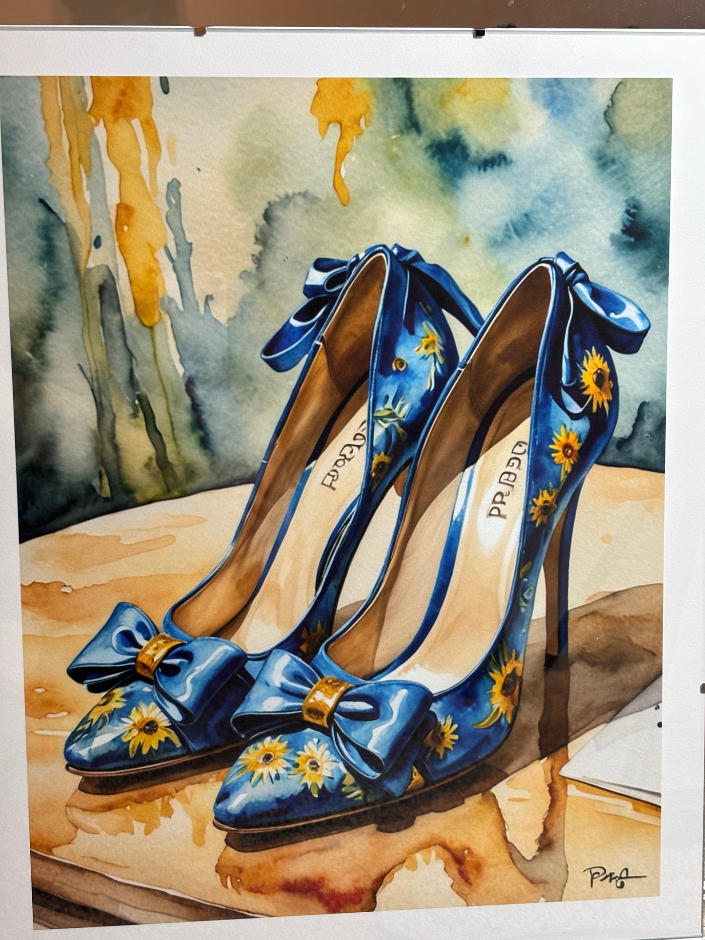 Prada Pumps Tribute Limited Edition  Van Gogh Limited PRINT 16”x 20”