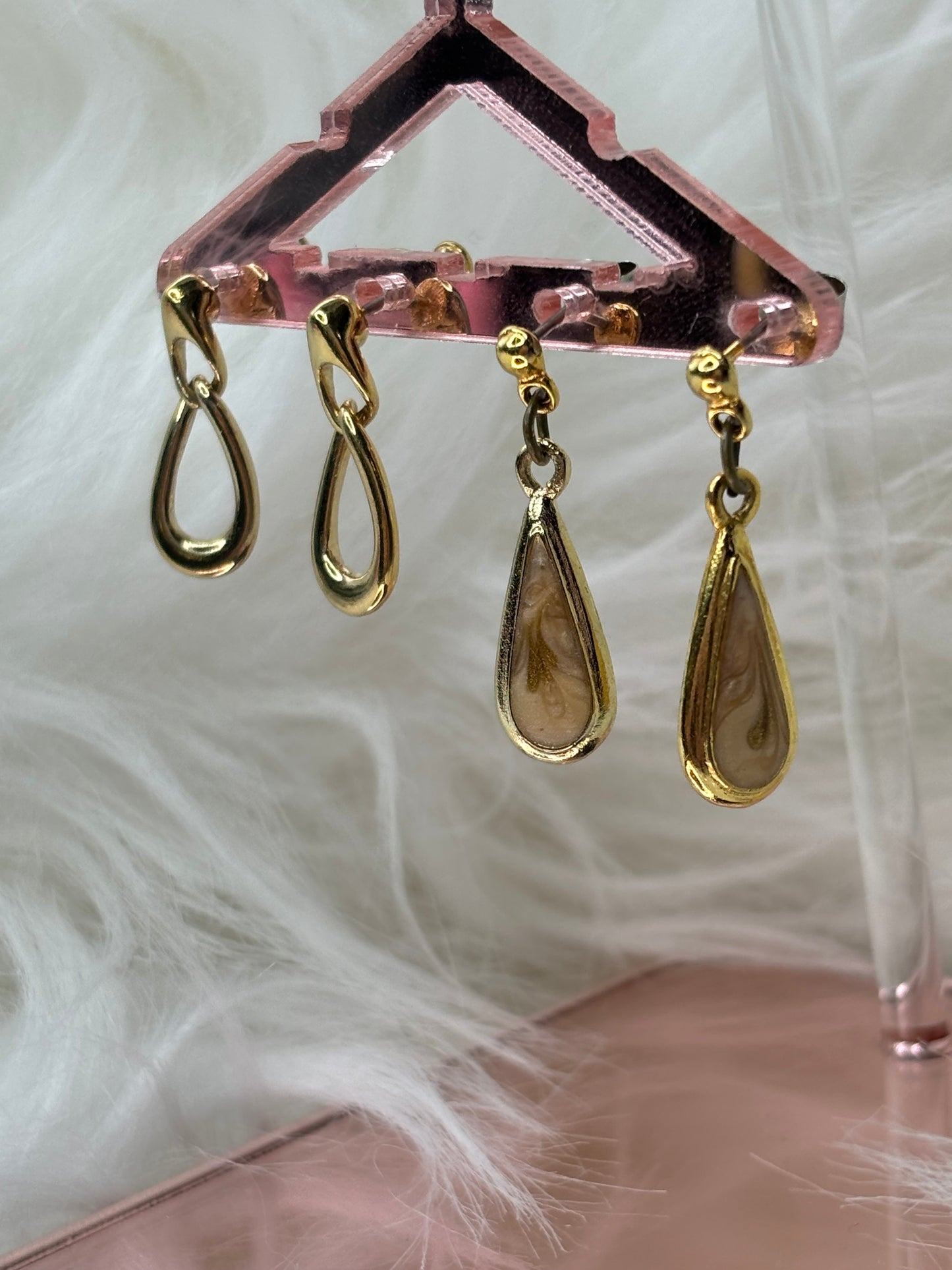 A123 Set of Gold Tone Earrings