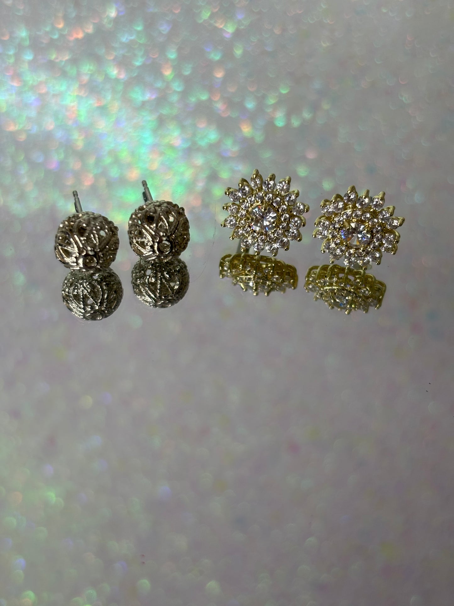 A041 Vintage Stud Earrings Set