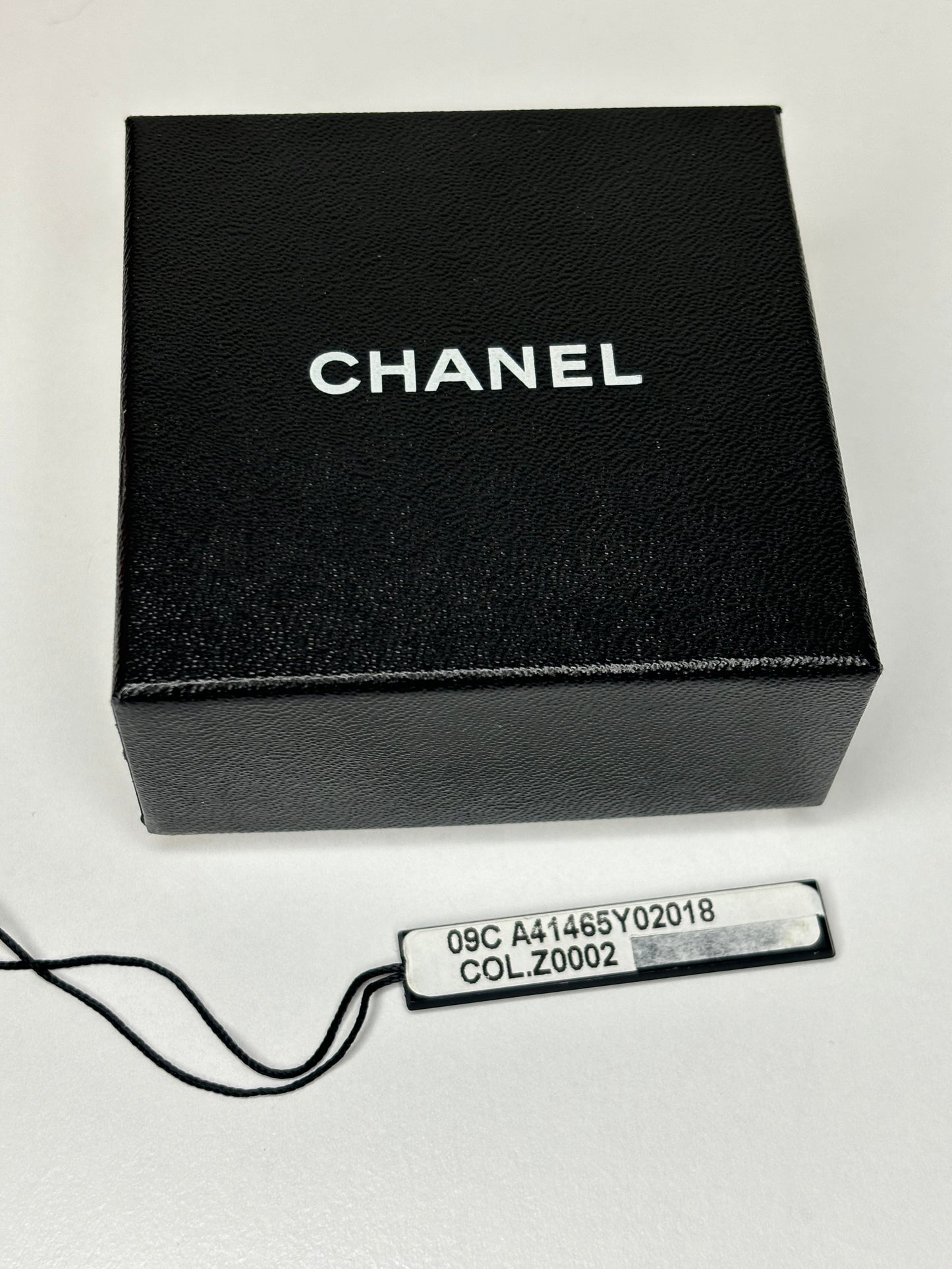 Authentic Chanel Rare Black Bow Earrings -Made in France Original Box and Tag Included