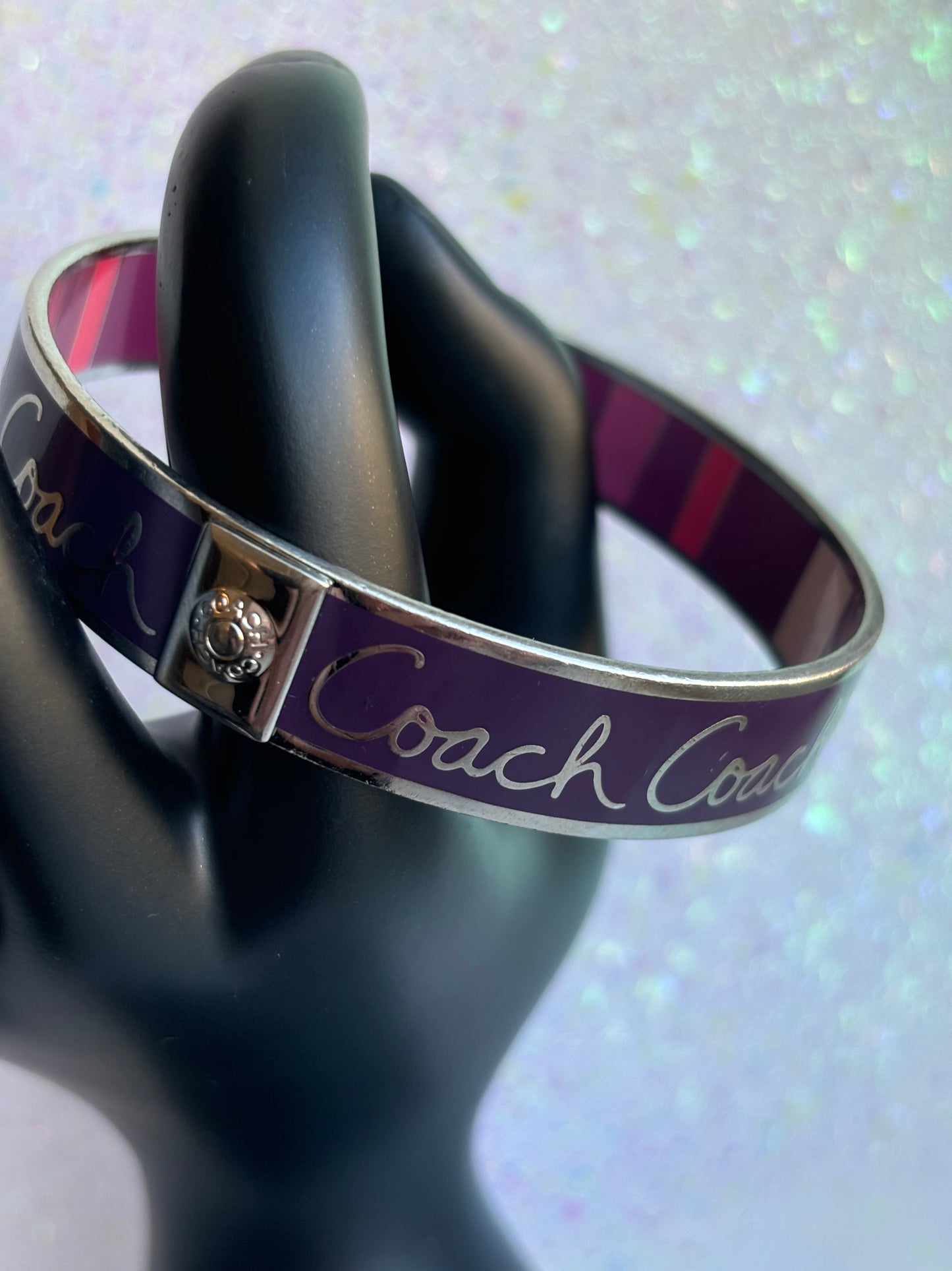 #0068 Purple & Pink Coach Bangle