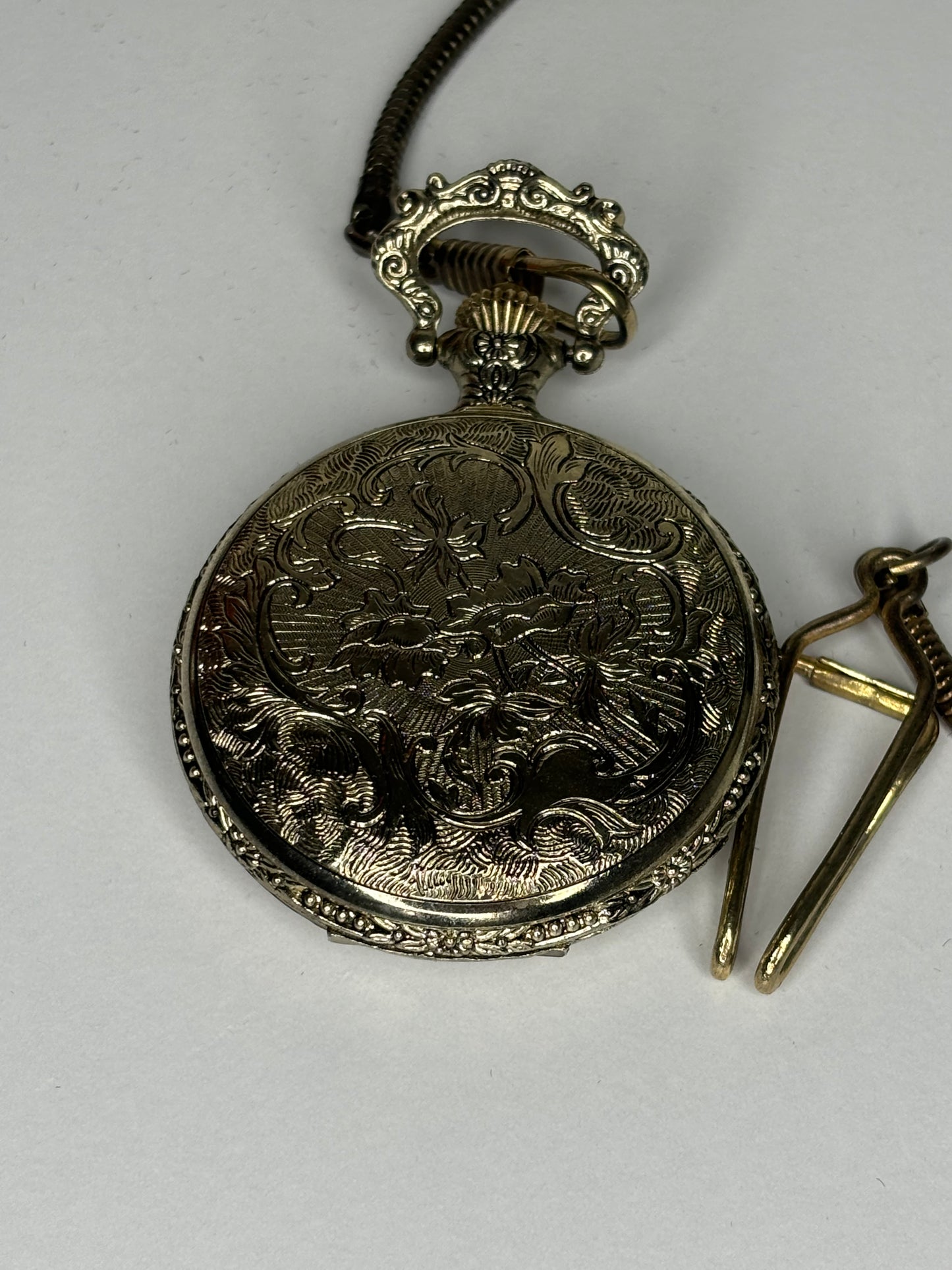 B019 1980s Fisherman Pocket Watch - Engraved Note