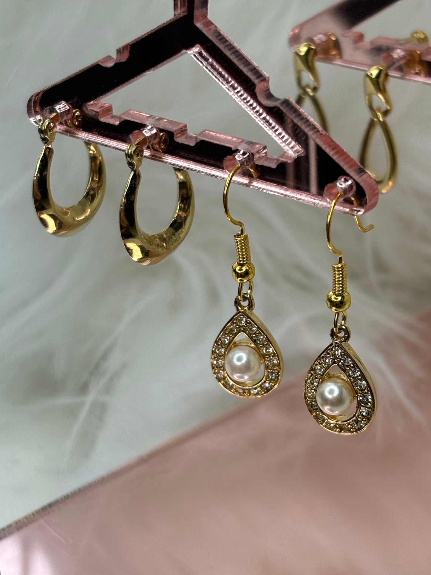 A123 Set of Gold Tone Earrings