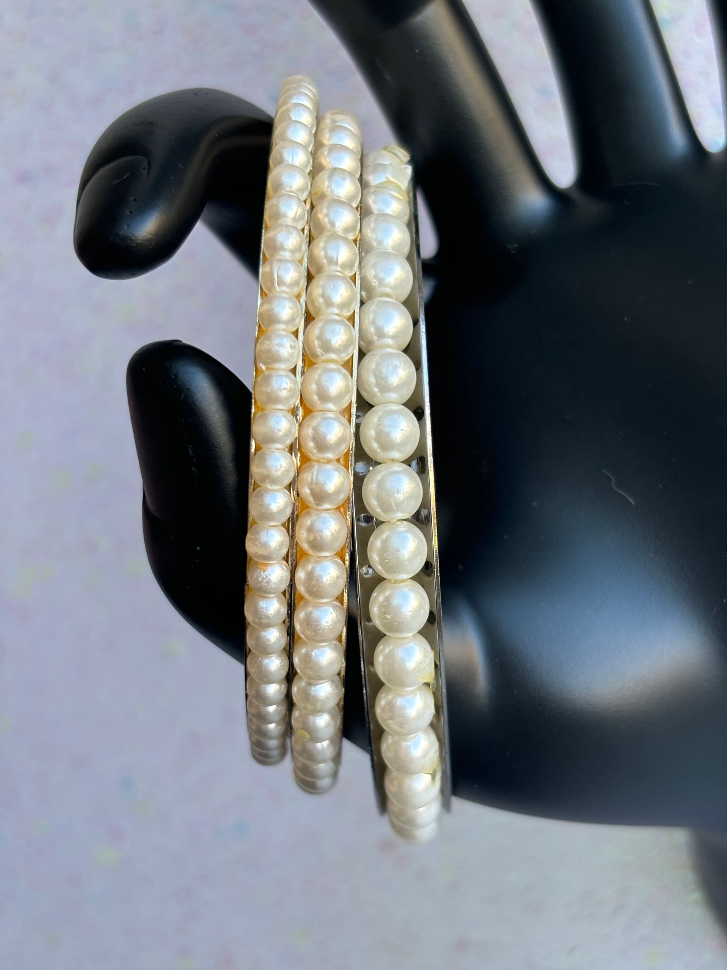 #0061 Pearl Bangles - 3pc