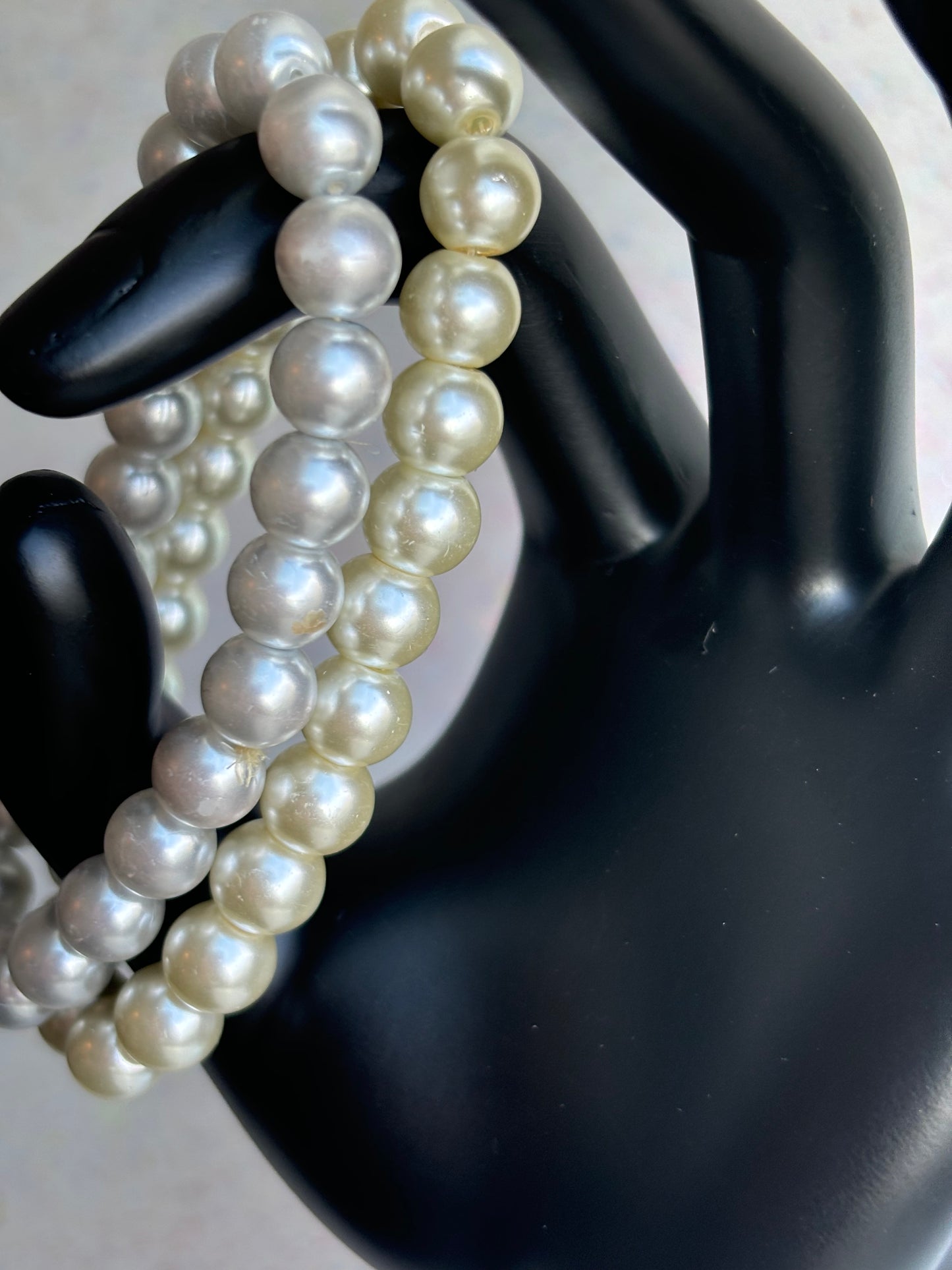 #0098 Two Piece Pearl Bracelet set