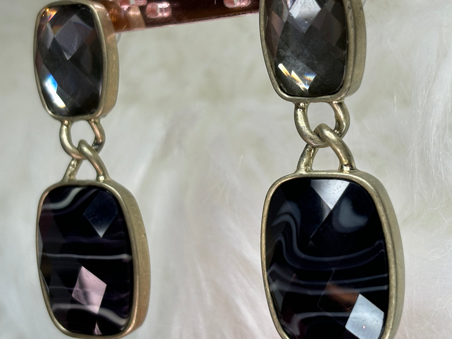 A149 Black Fashion Earrings 2”