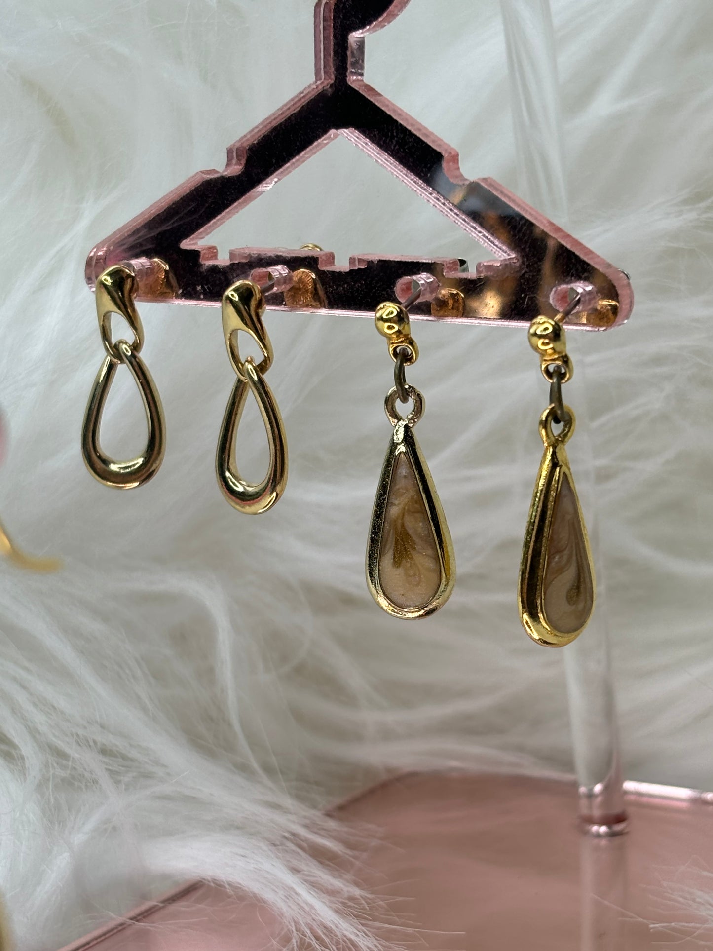 A123 Set of Gold Tone Earrings