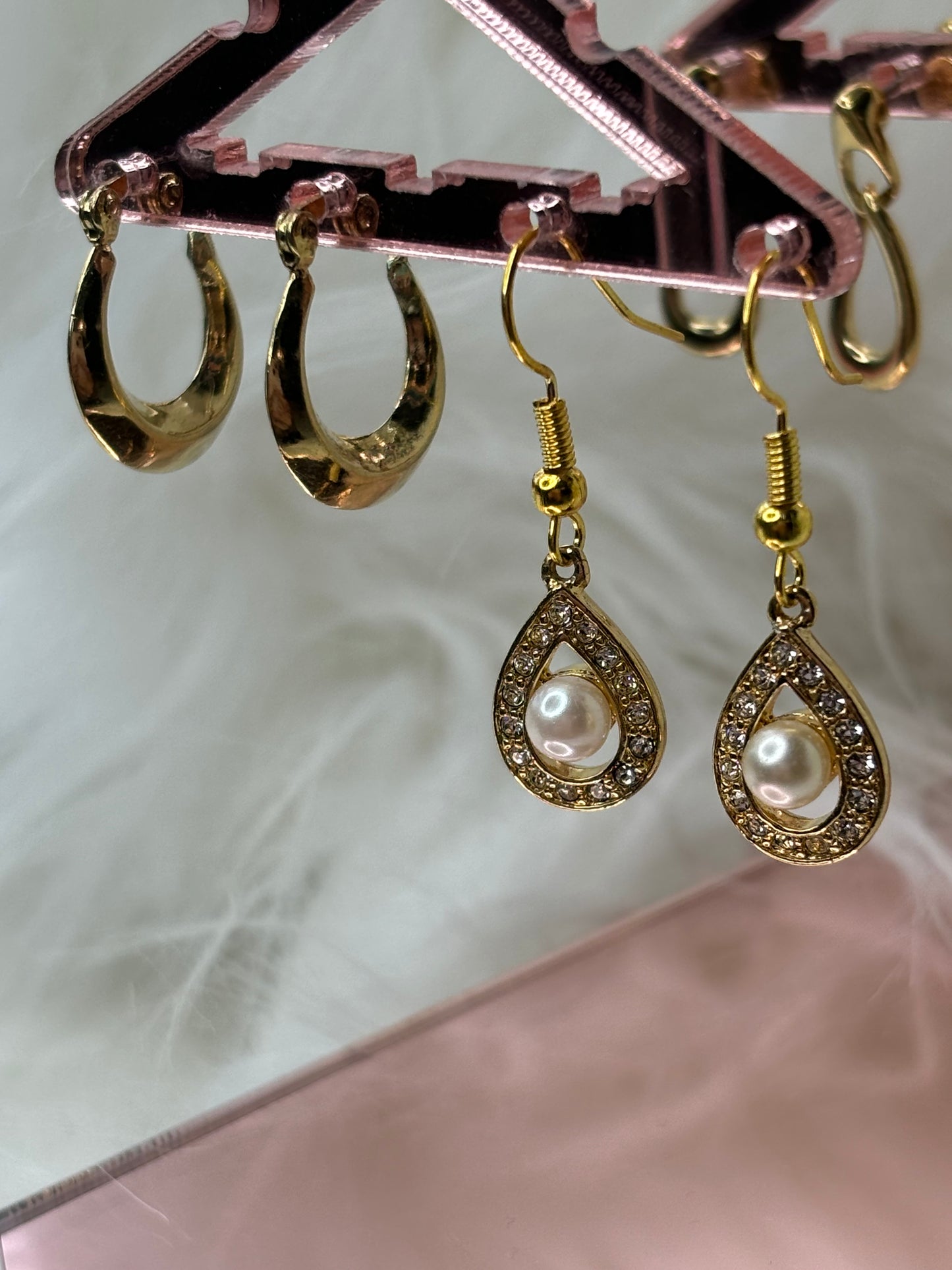 A123 Set of Gold Tone Earrings