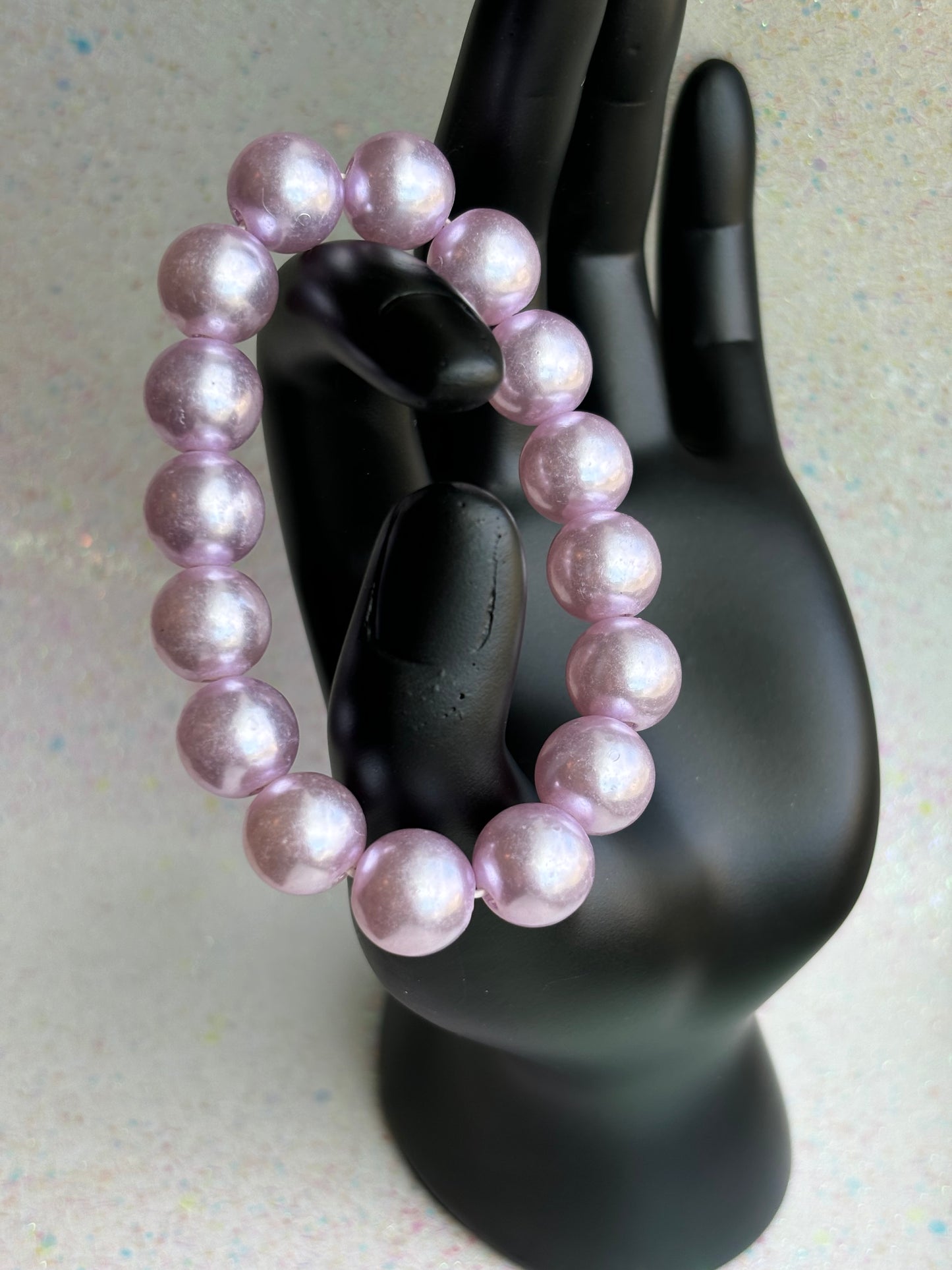 #0035 Purple Pearl Bracelet