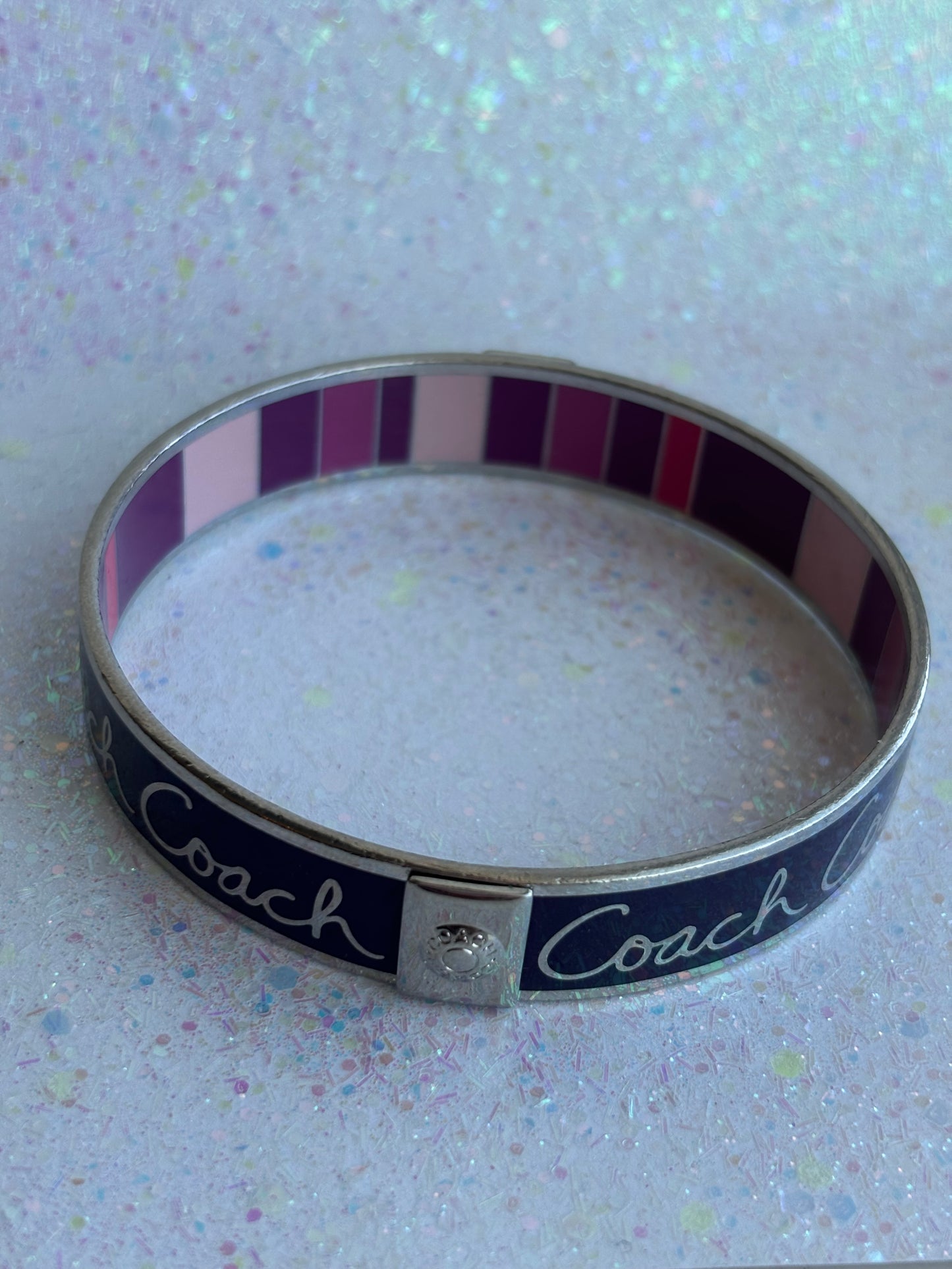 #0068 Purple & Pink Coach Bangle