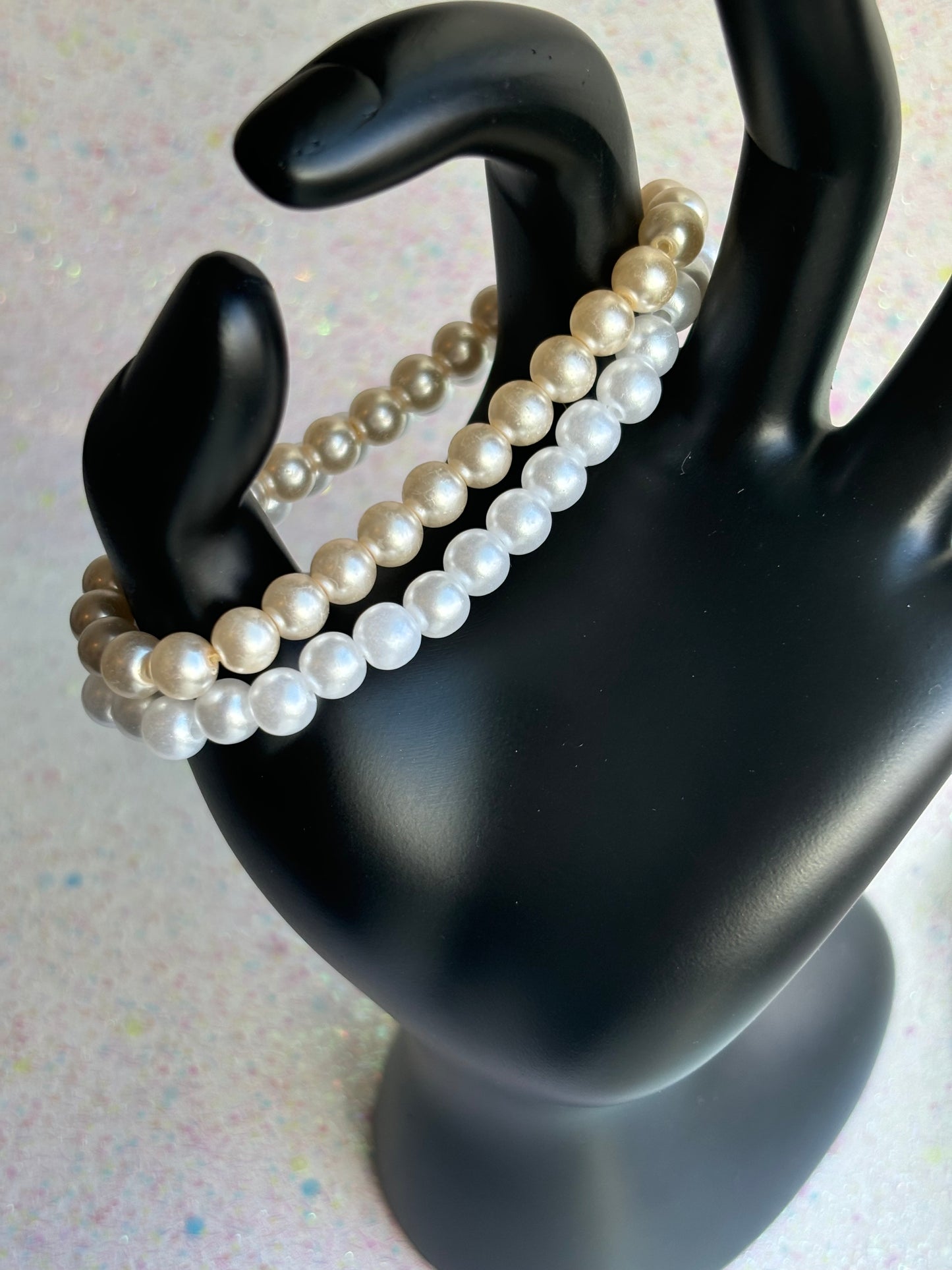 #0098 Two Piece Pearl Bracelet set