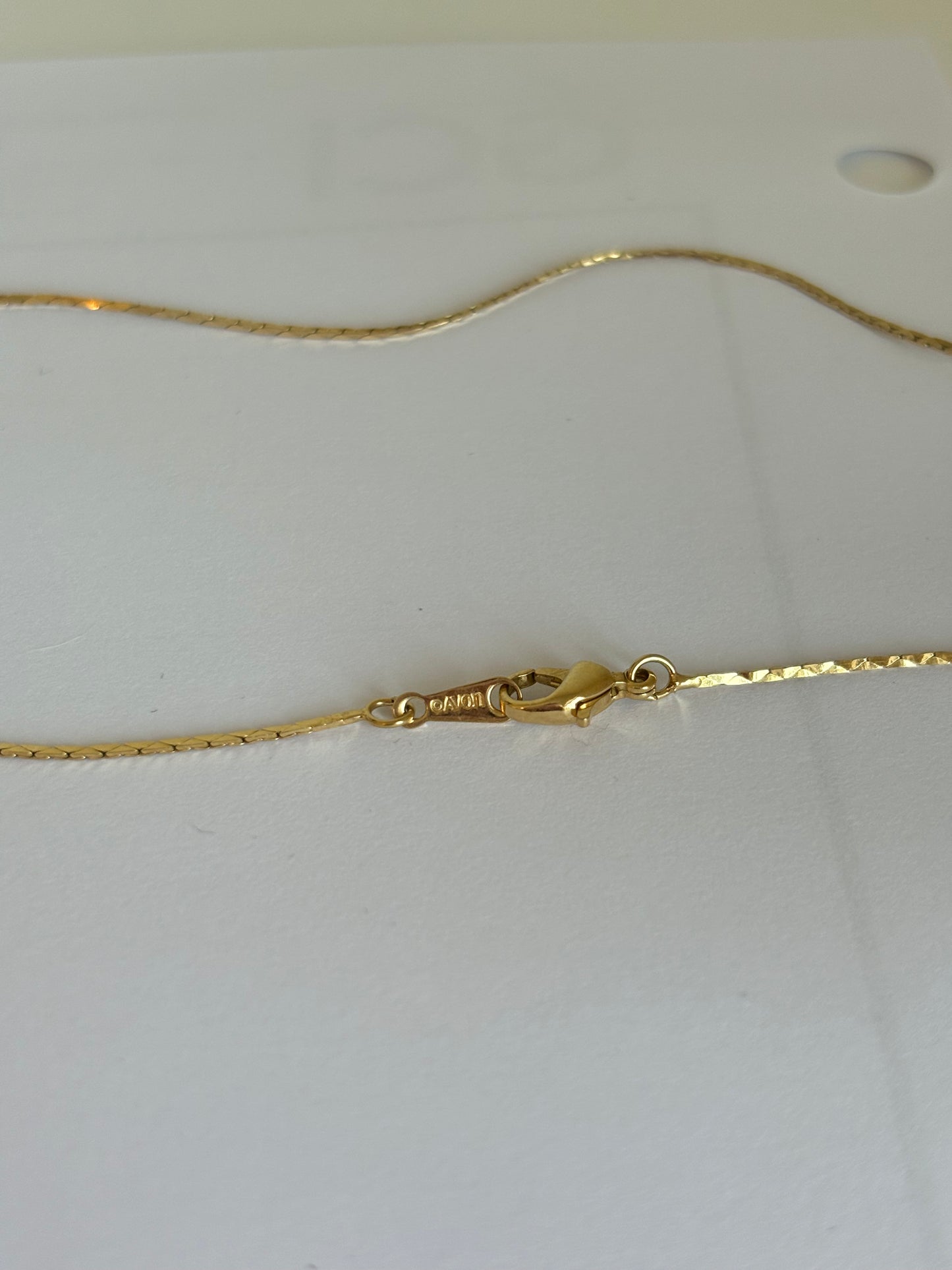 #0146 Avon stamped 16” Gold Toned Chain