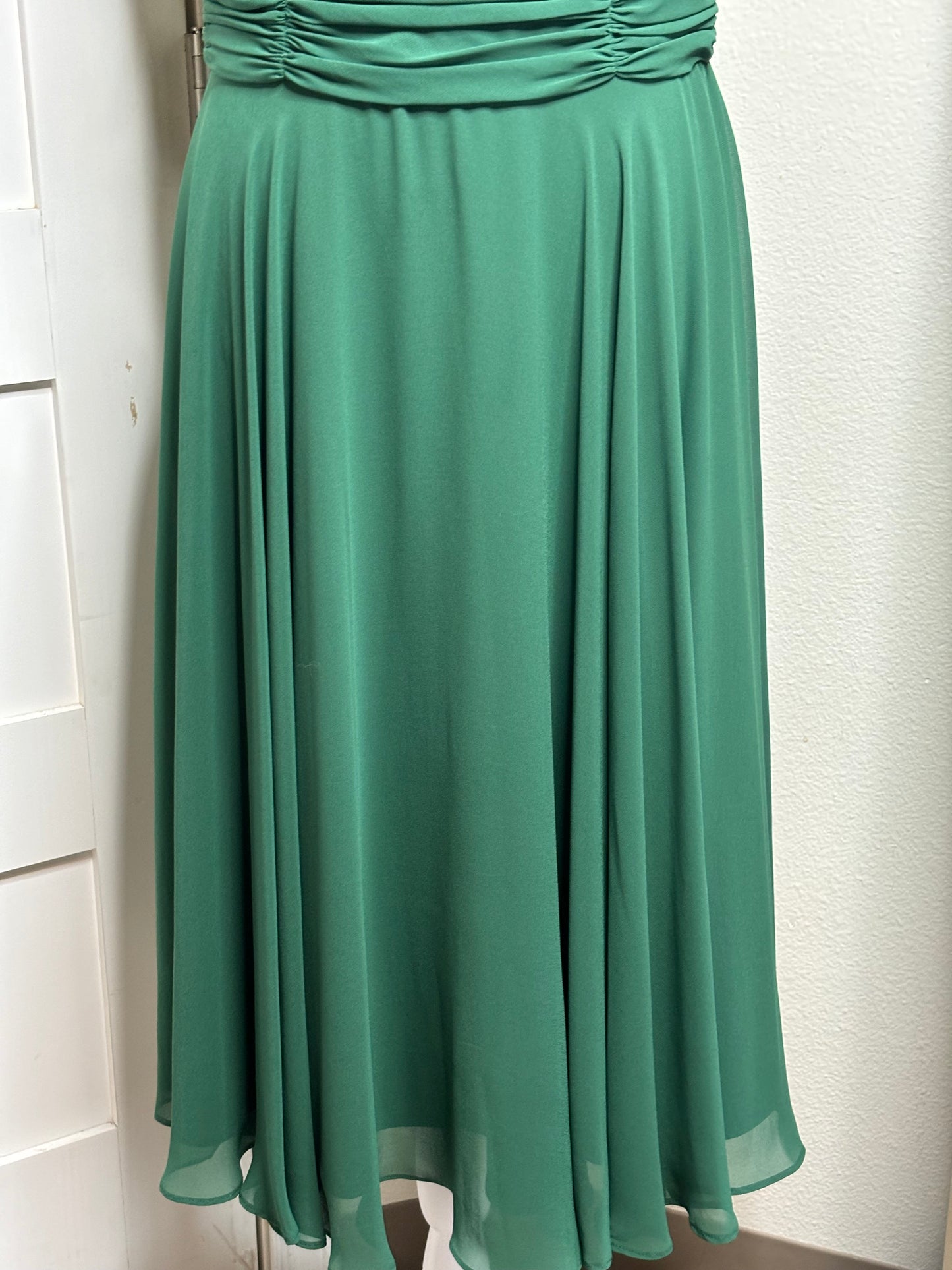 C007 Patra Women’s Green Polyester Chiffon Dress Size 14 - Mid Length