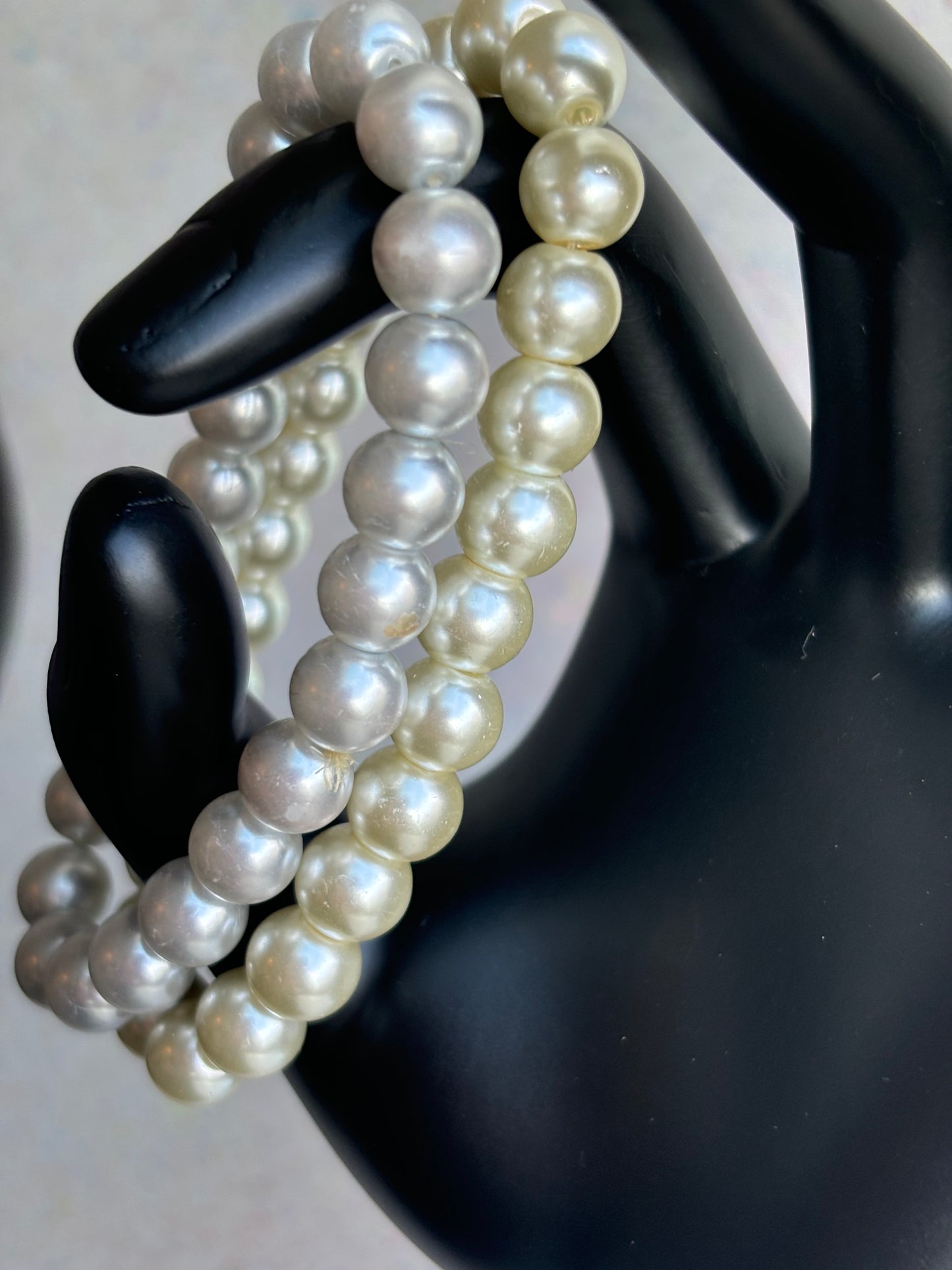 #0098 Two Piece Pearl Bracelet set