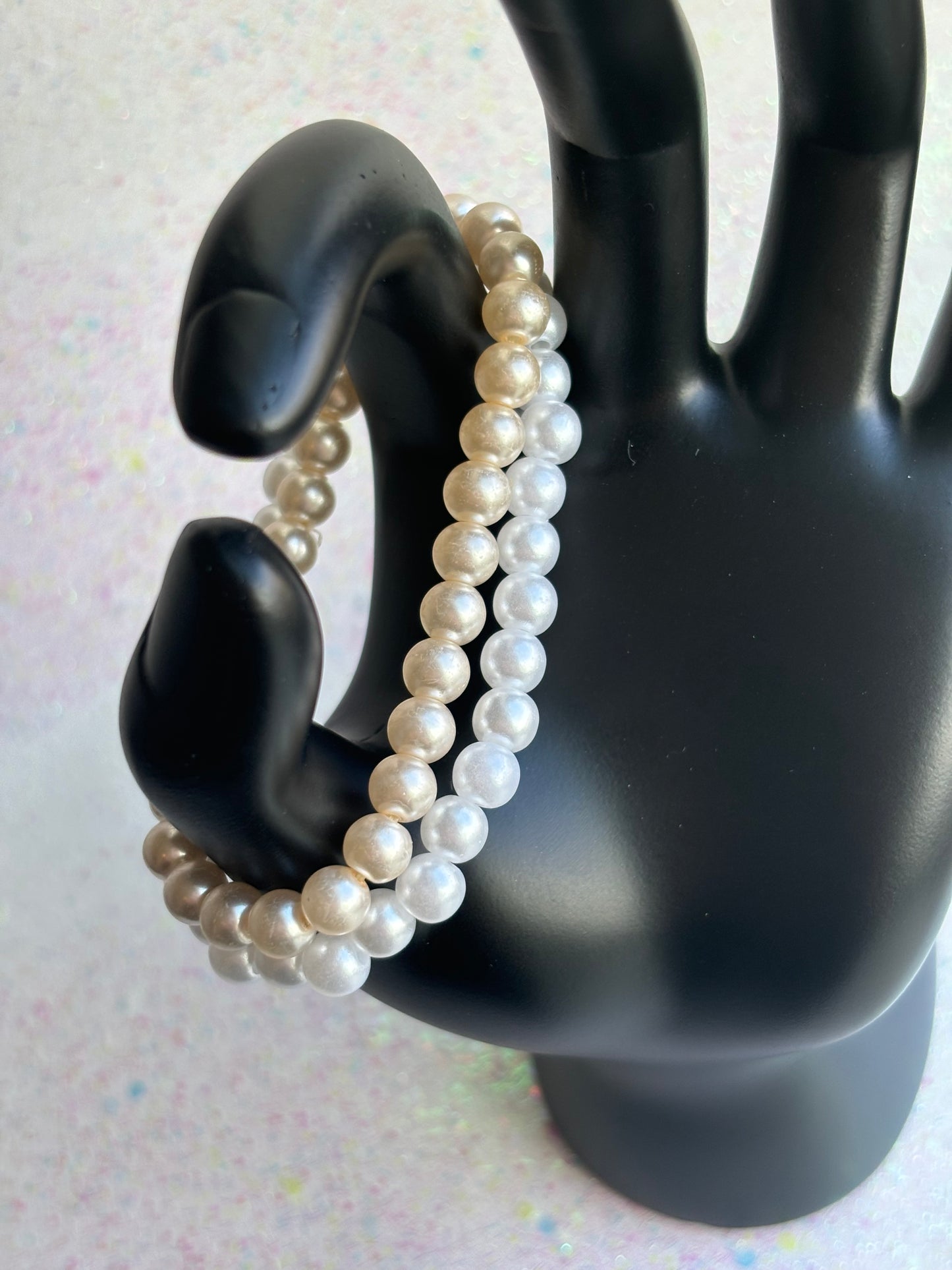 #0098 Two Piece Pearl Bracelet set