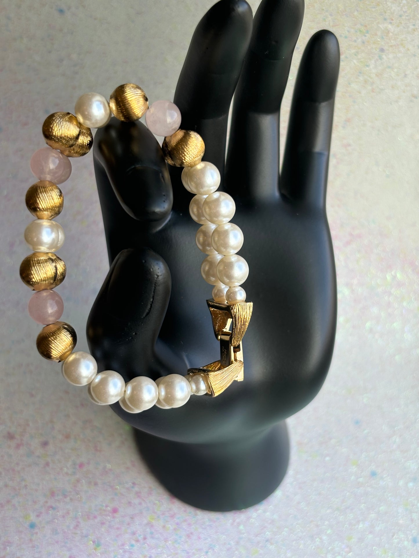 #0058 Napier Double Pearl Strand Bracelet