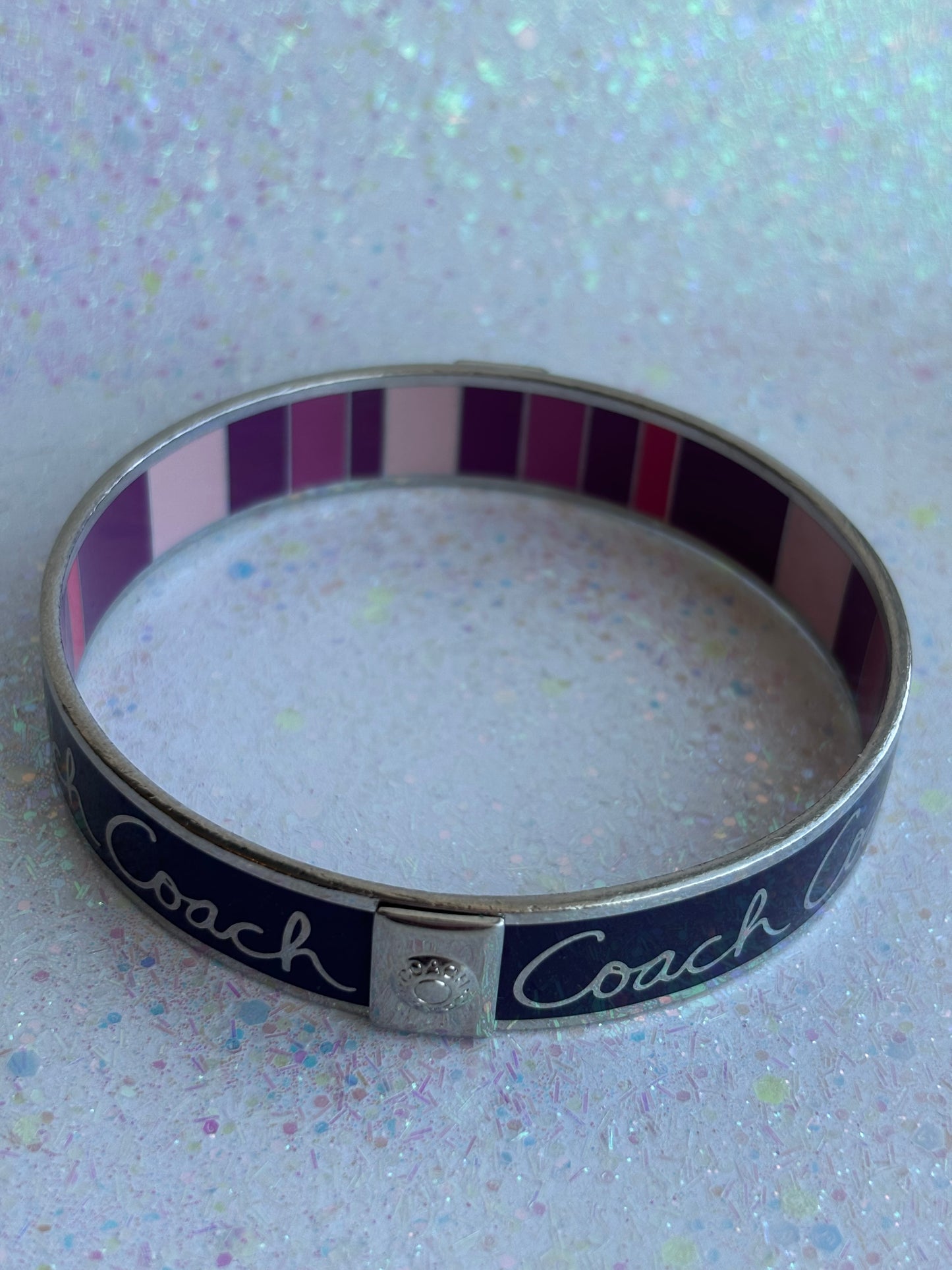 #0068 Purple & Pink Coach Bangle