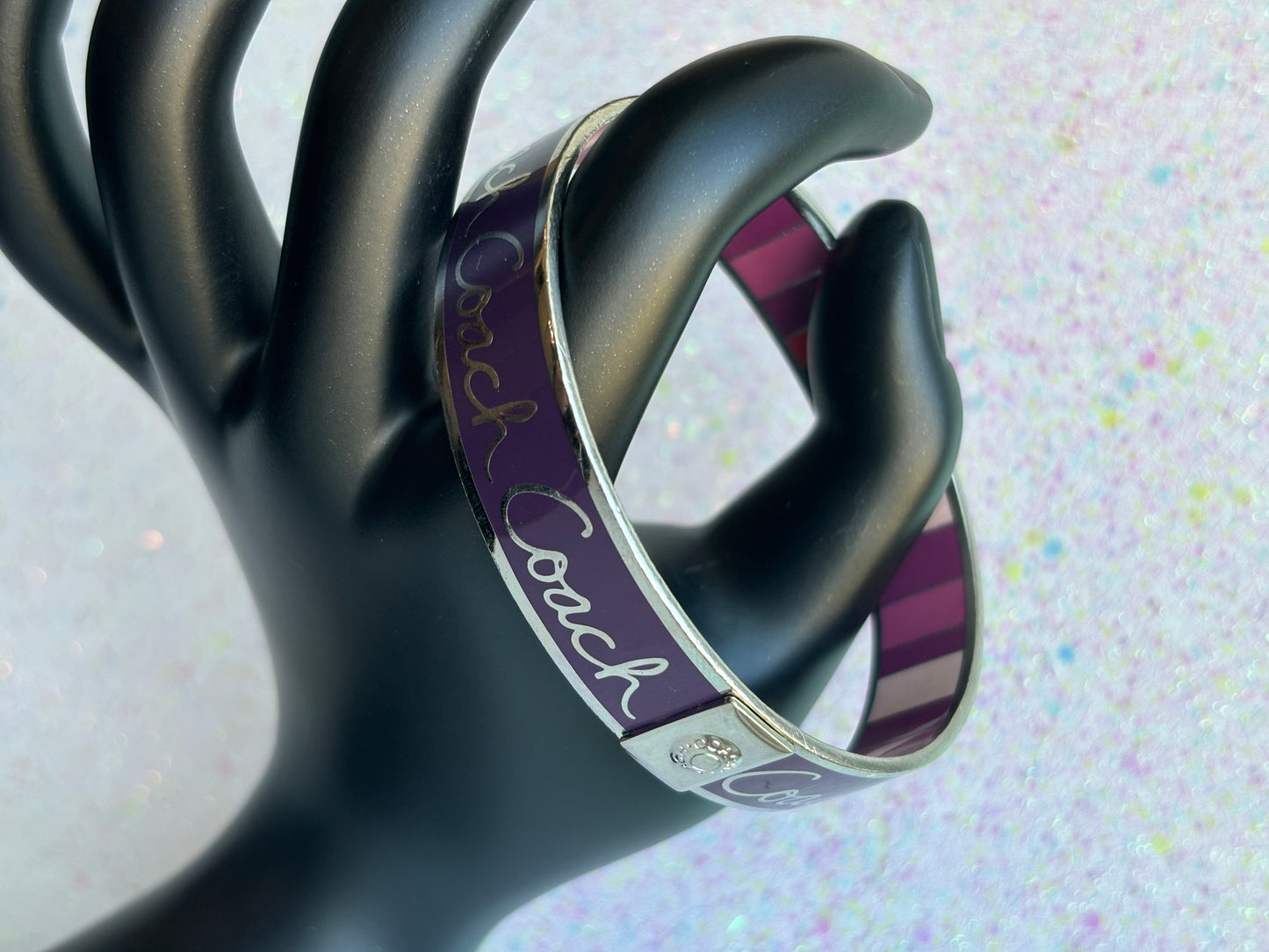 #0068 Purple & Pink Coach Bangle