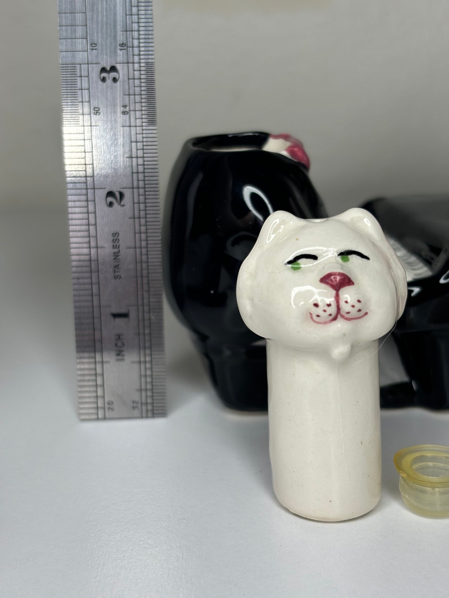 Two Cats Piano Figurine/Salt & Pepper Shakers