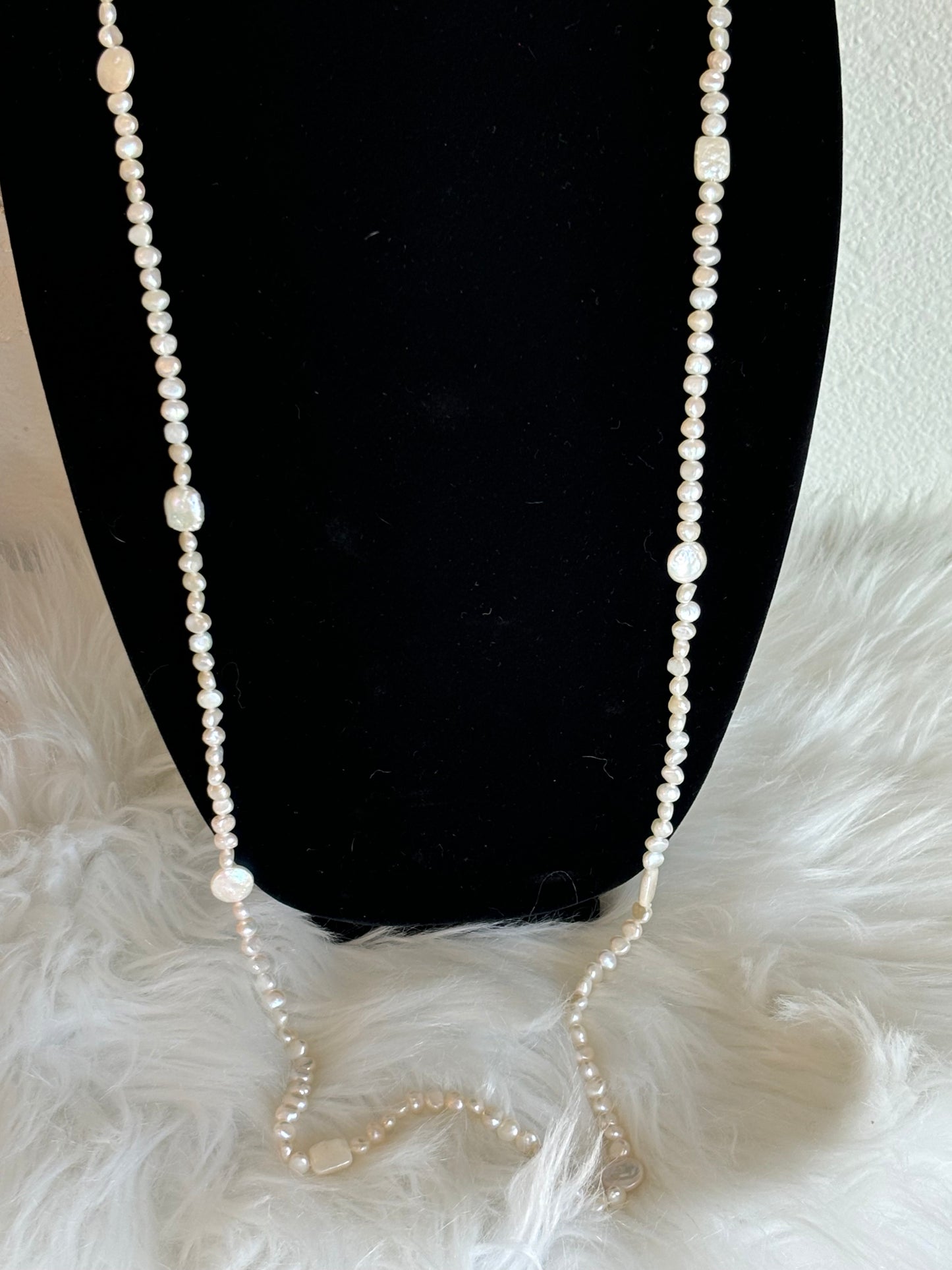 #0132 Genuine Pearl 20” Necklace