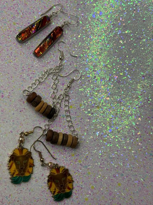 A069 Brown Toned Various Earrings