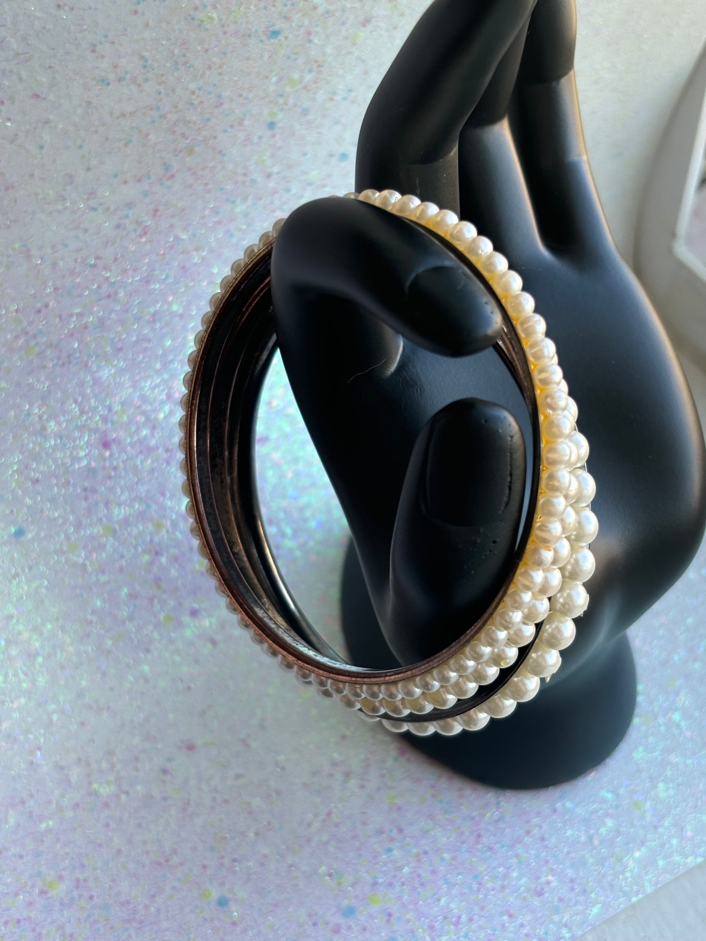 #0061 Pearl Bangles - 3pc