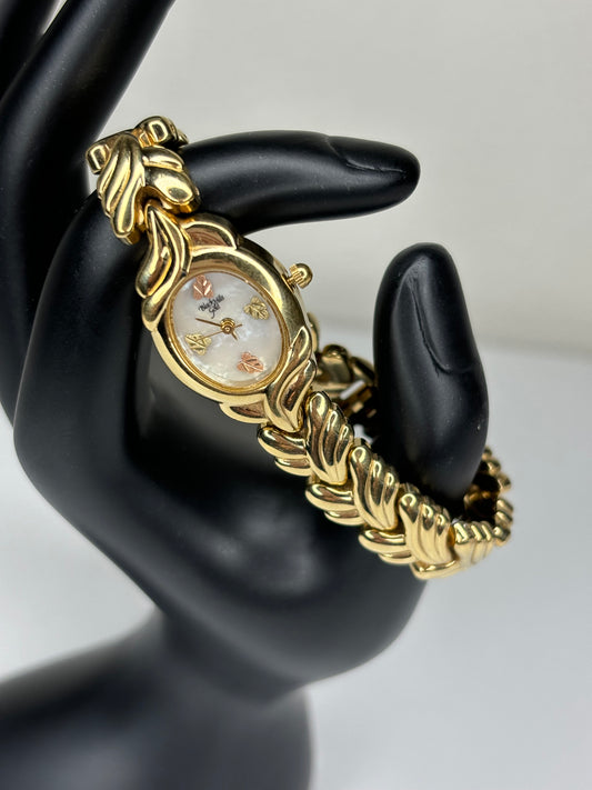 Vintage Black Hills Gold Women’s Watch 7” New Battery