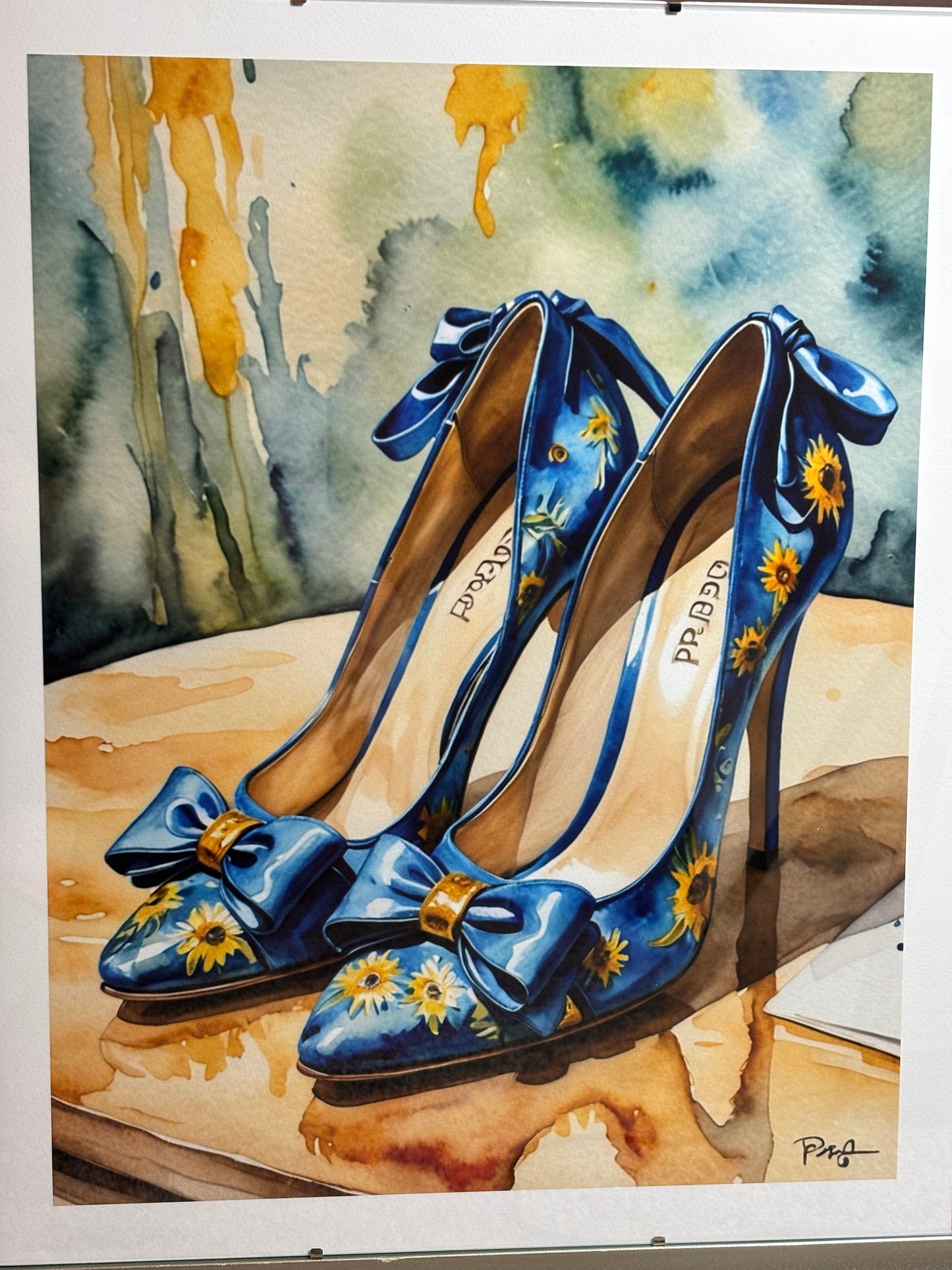 Prada Pumps Tribute Limited Edition  Van Gogh Limited PRINT 16”x 20”