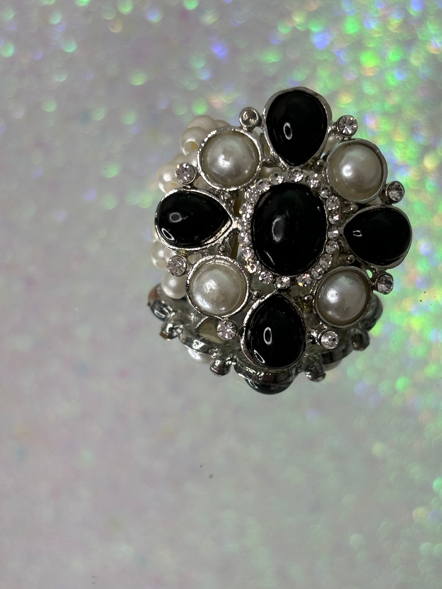 #0154 Stretchy Pearl French Style Ring