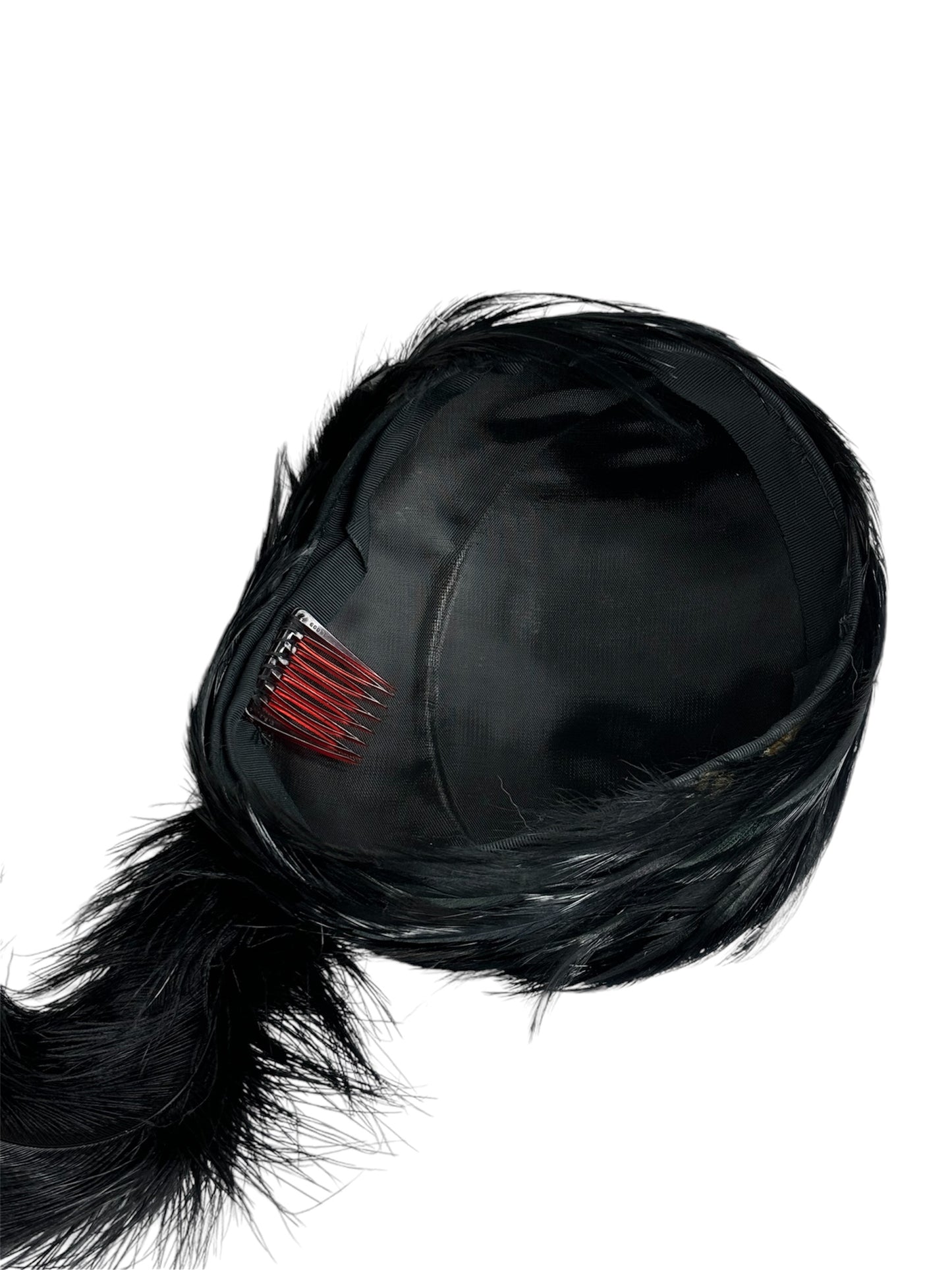 Vintage Feather Black Fashion Hat