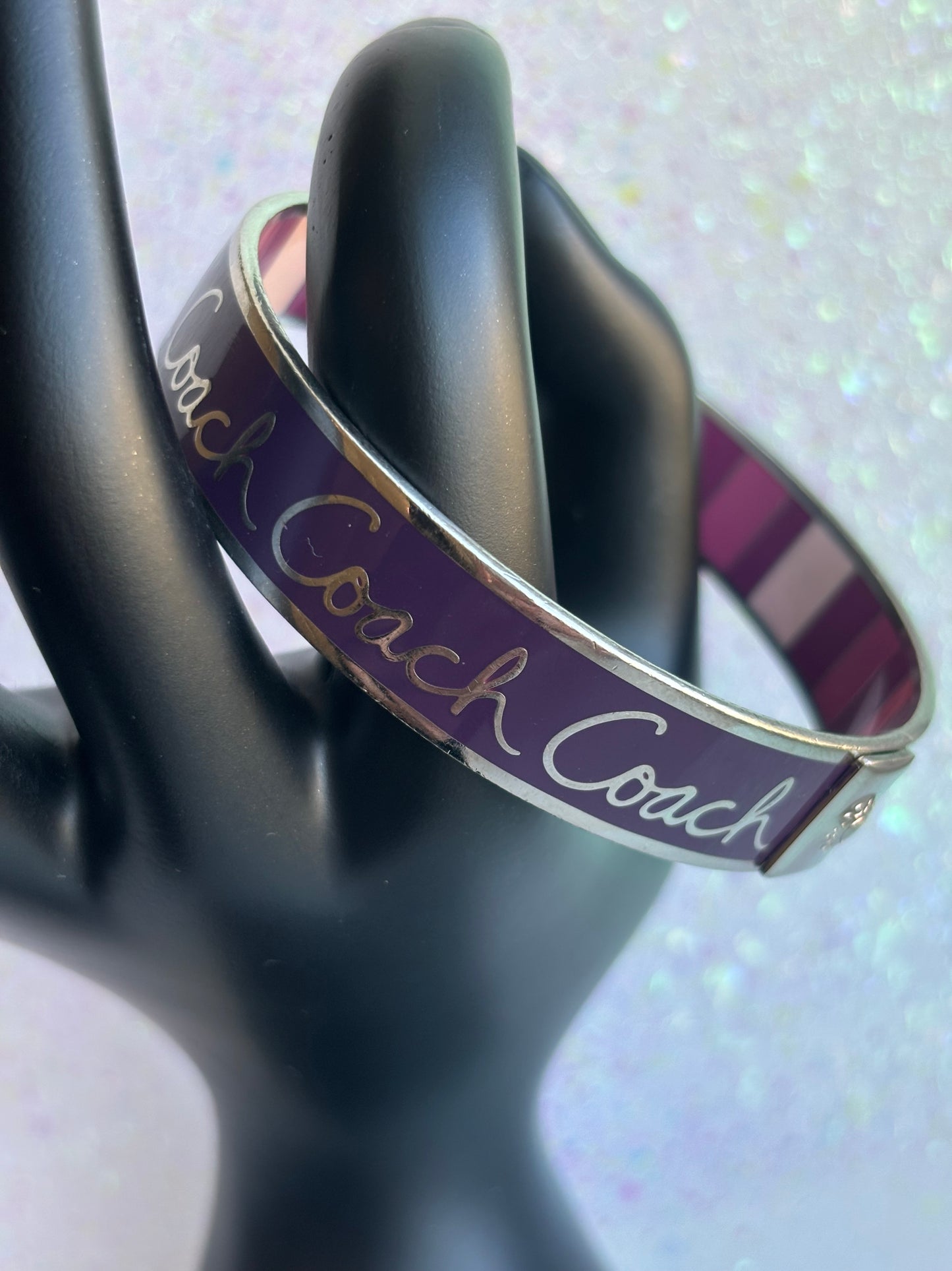 #0068 Purple & Pink Coach Bangle