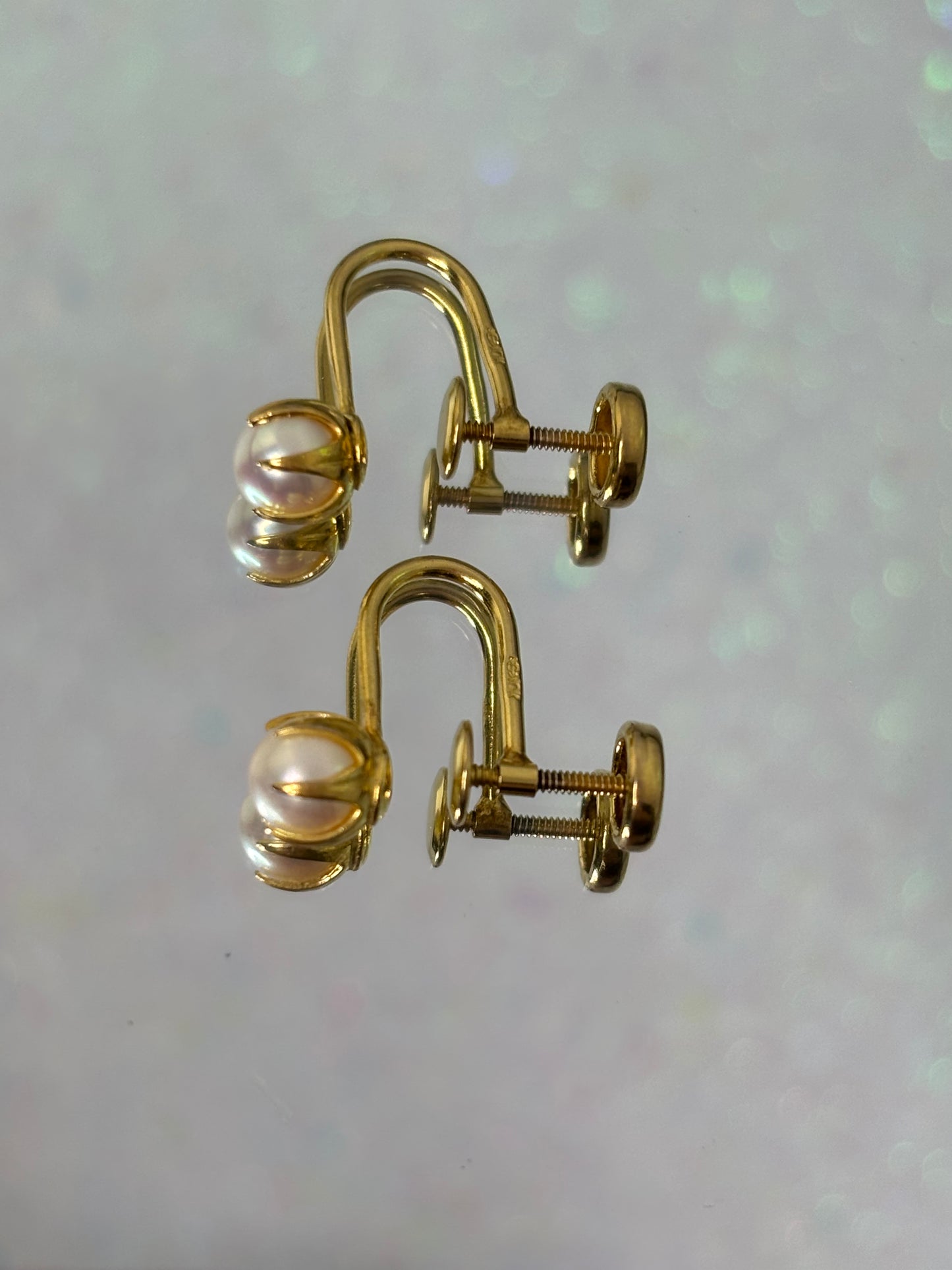 #0173 Vintage Screw Back Earrings