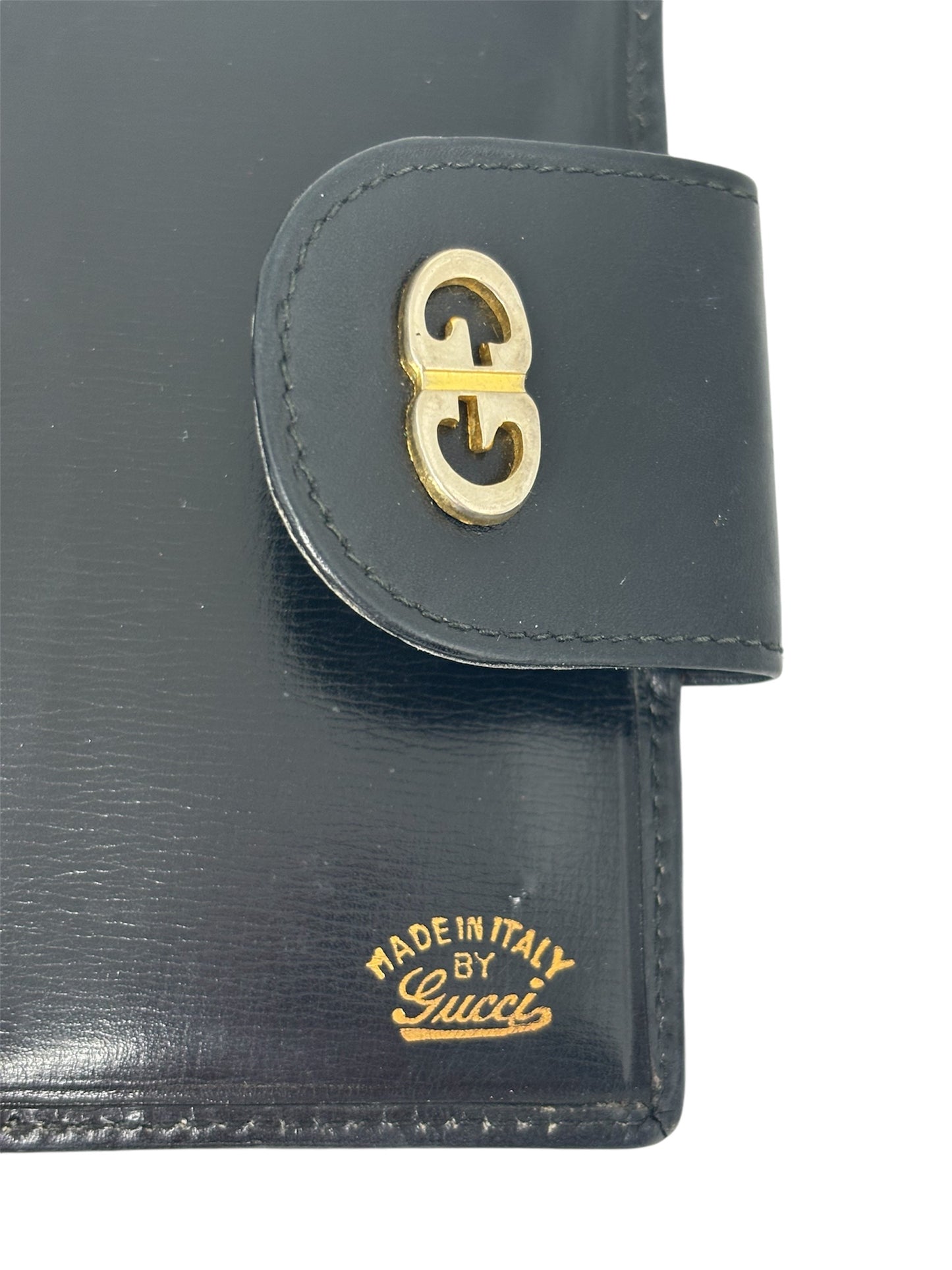 Authentic Vintage Gucci GG Monogram Wallet, Made in Italy (1970s-1980s)