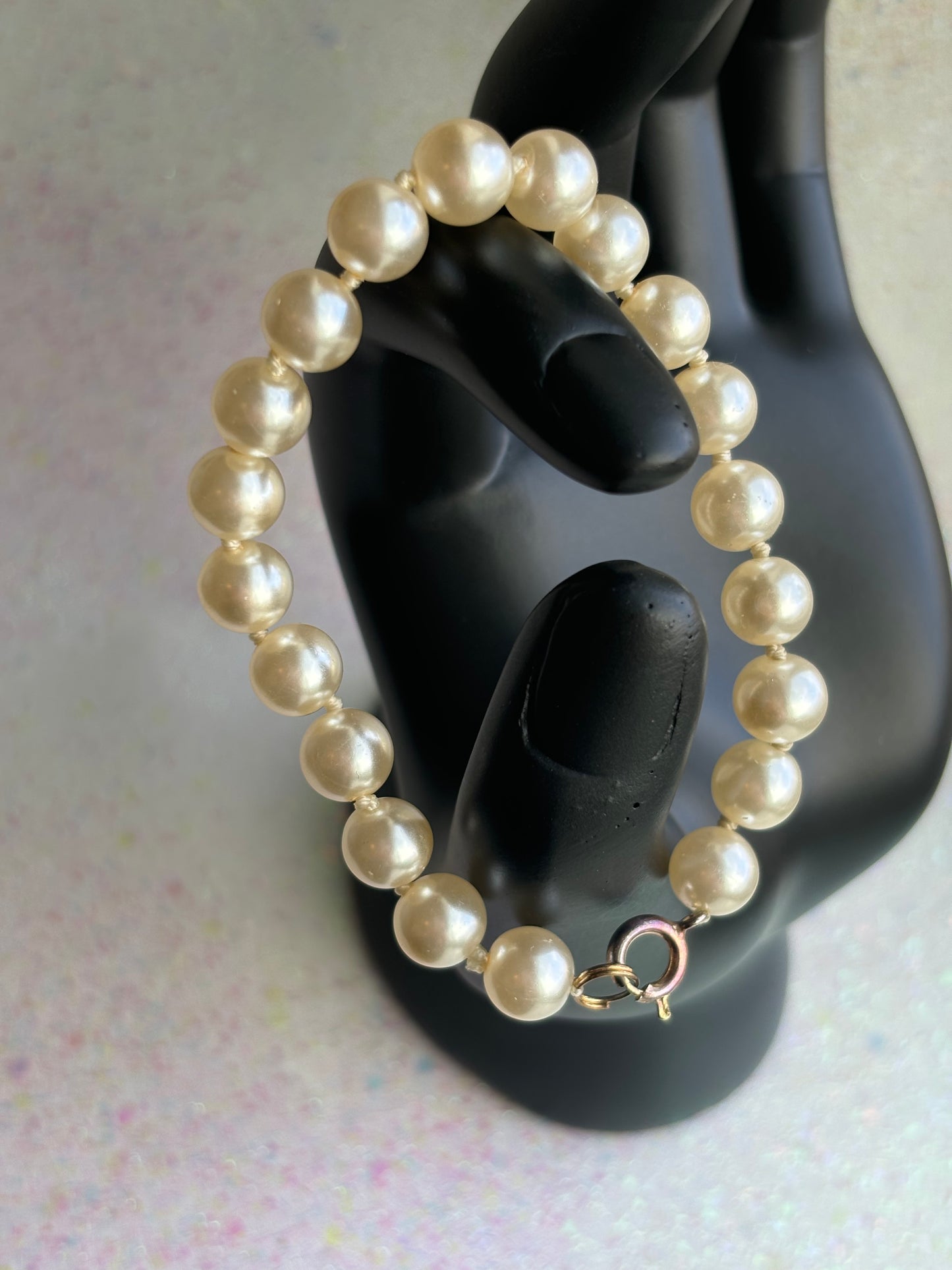 #0080 Faux Pearl Bracelet - Small