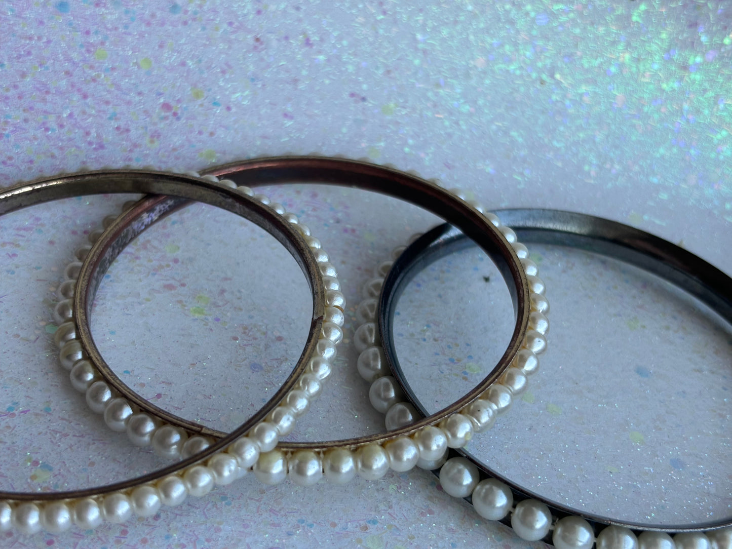 #0061 Pearl Bangles - 3pc