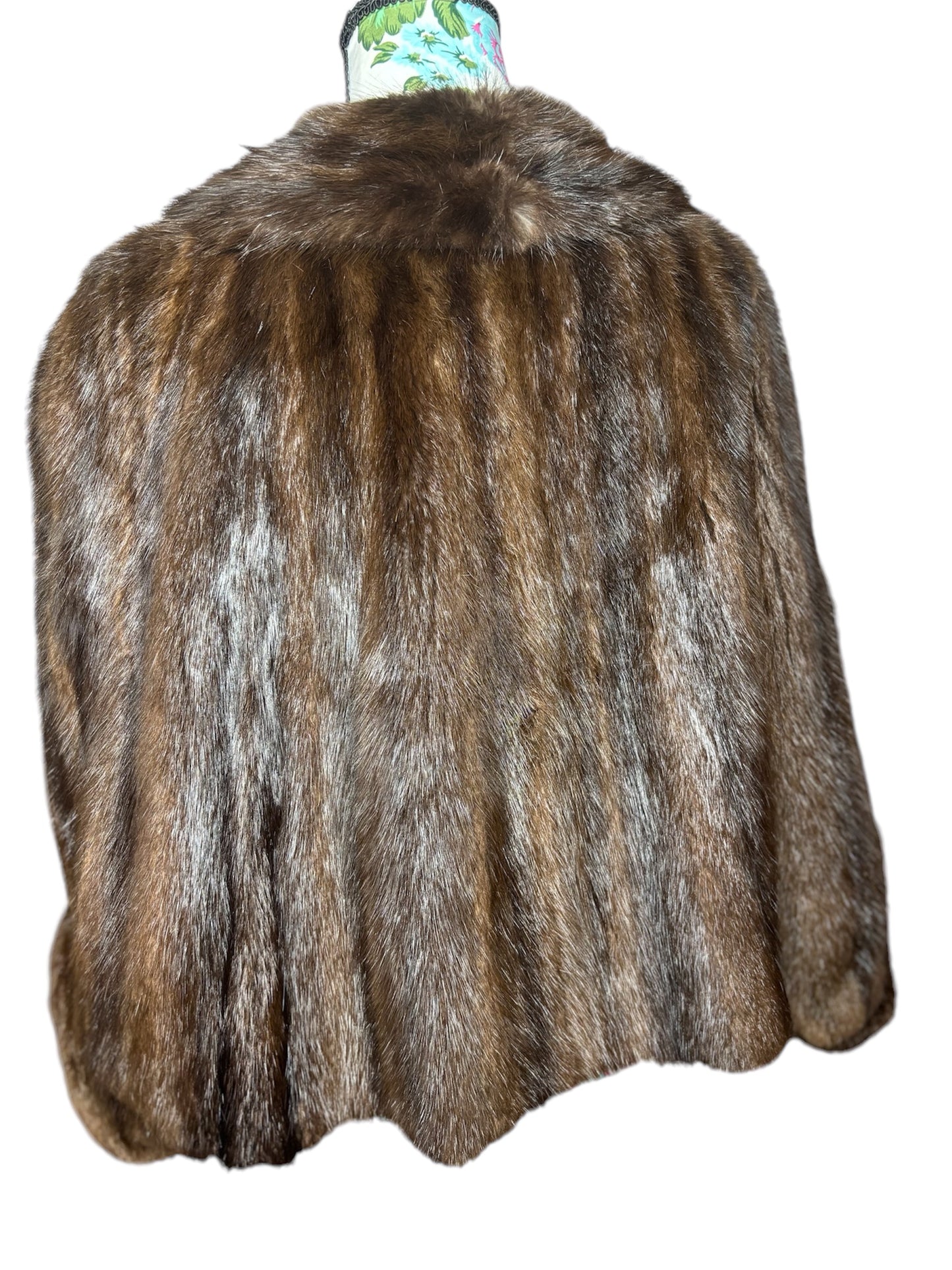 Vintage Mink Fur Stole Cape Wrap – Elegant 1940s-1960s Sz- One size