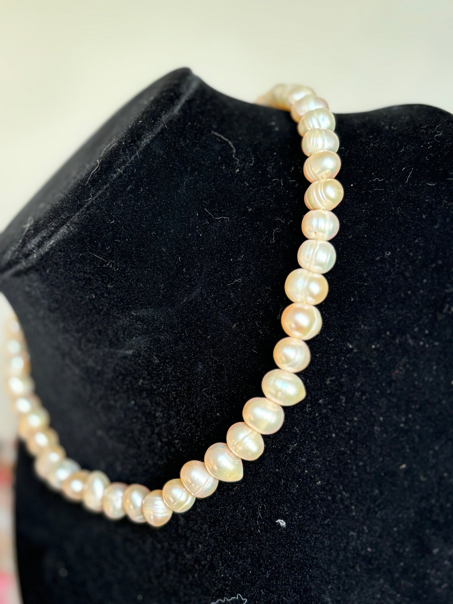 #0107 Vintage Genuine Pearl Necklace