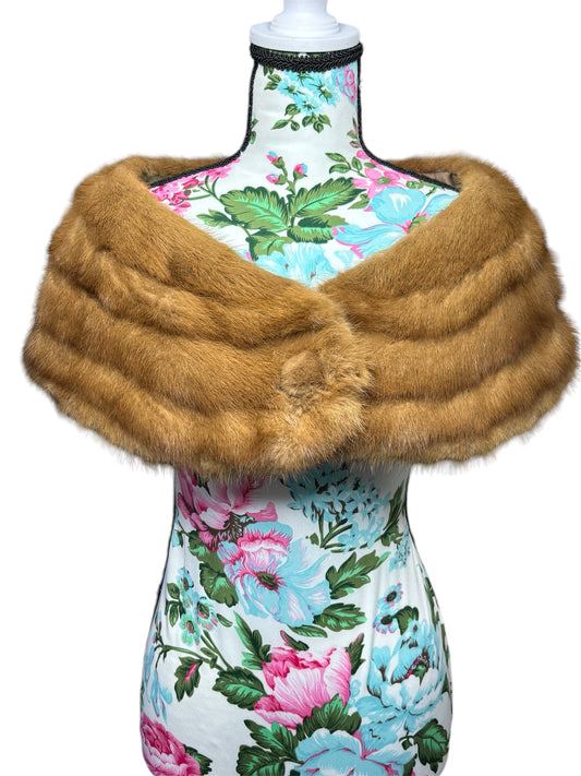 John Davis Fur Wrap Capelet/Stole 1960s