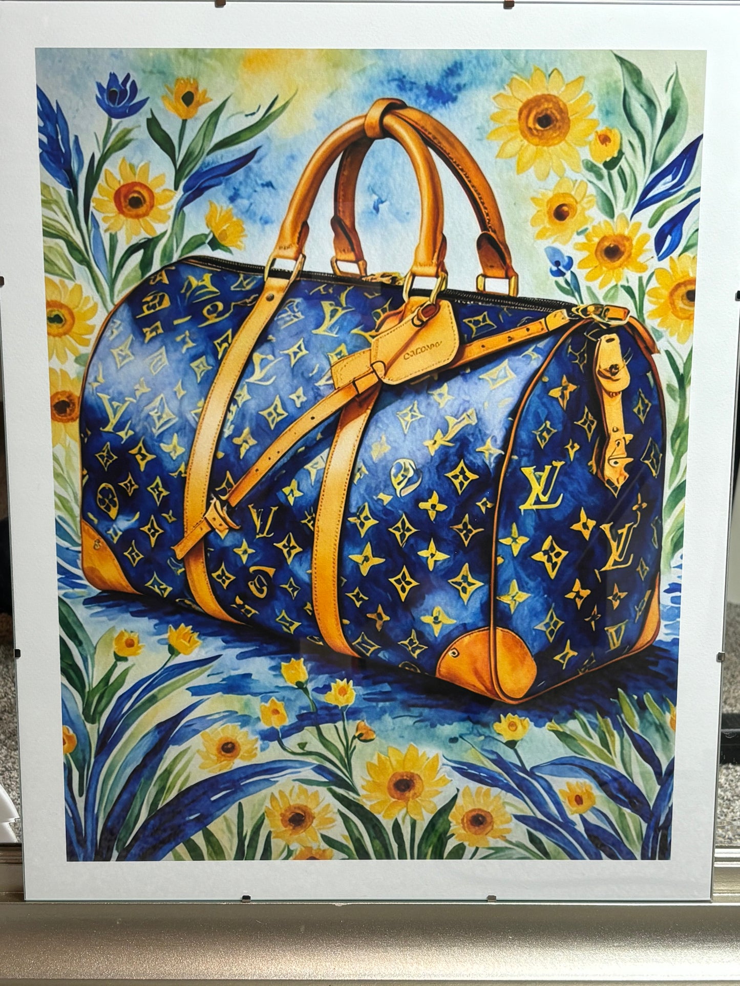 LV Keepall Tribute Limited Edition  Van Gogh Limited PRINT 16”x 20”