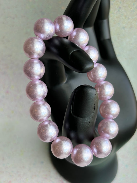 #0035 Purple Pearl Bracelet