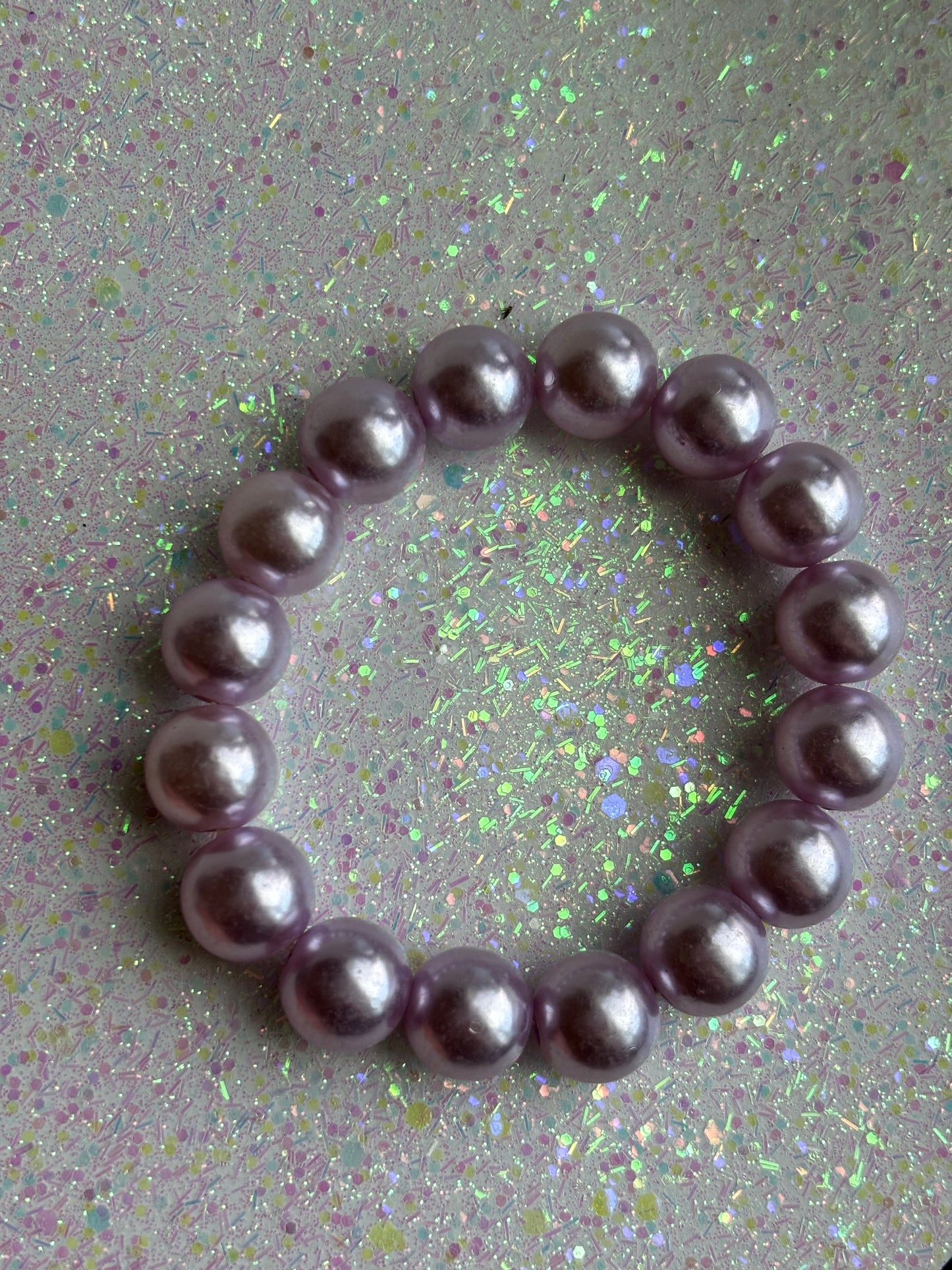 #0035 Purple Pearl Bracelet