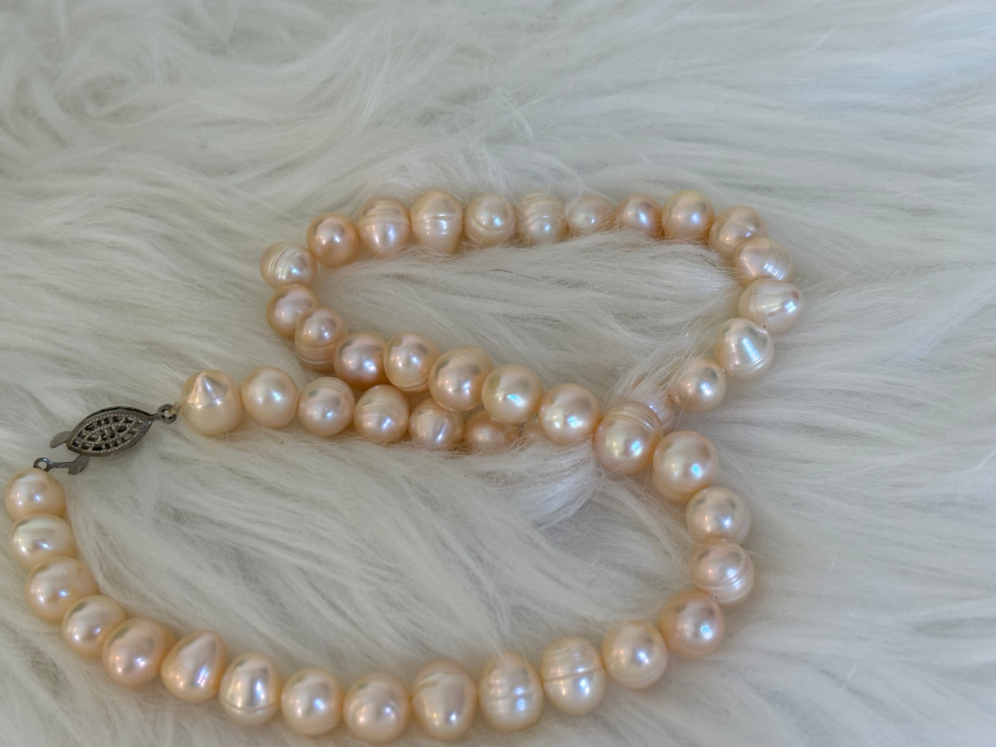 #0107 Vintage Genuine Pearl Necklace