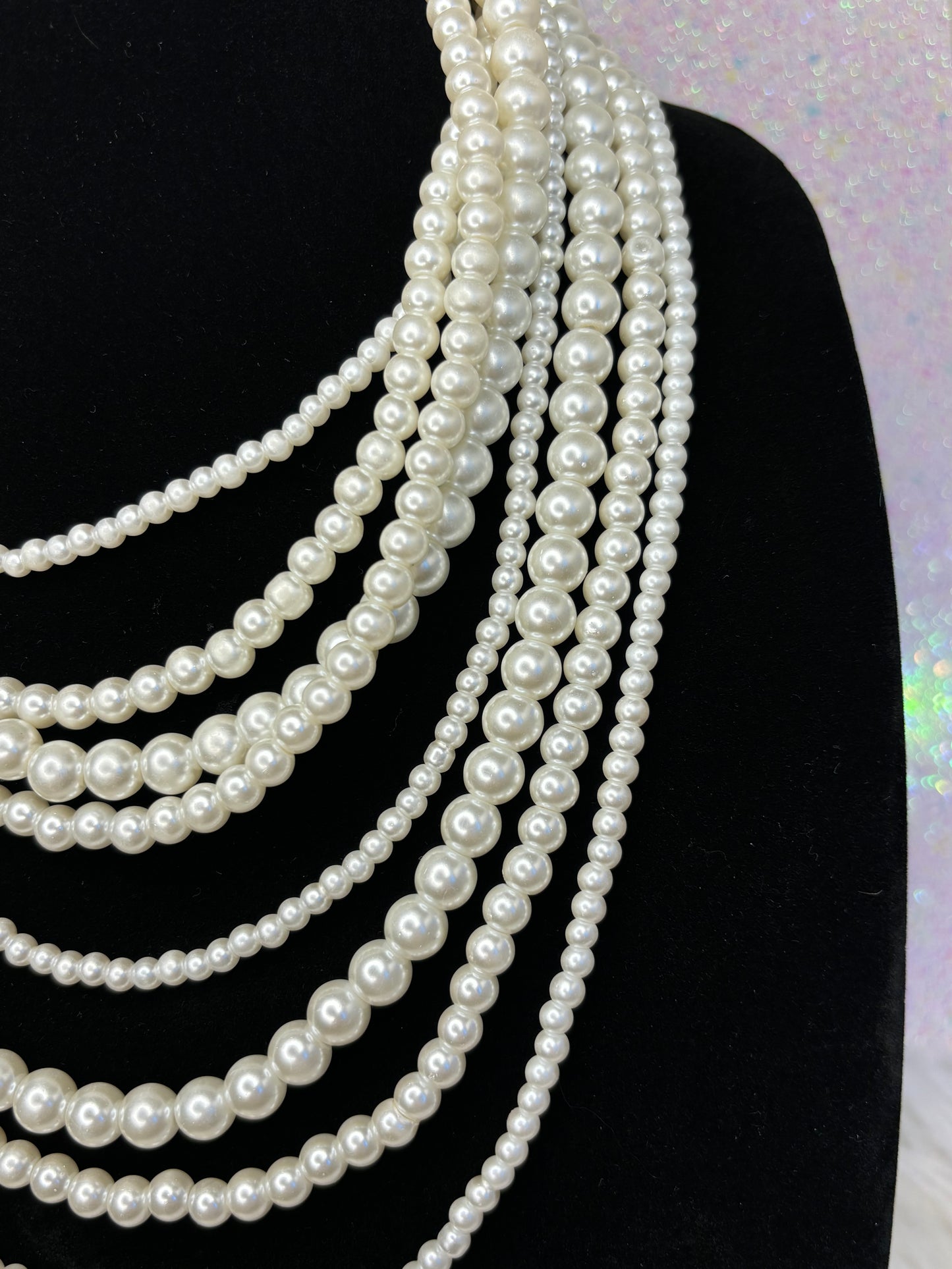 #0023 Gorgeous Multi-Strand Pearl Necklace