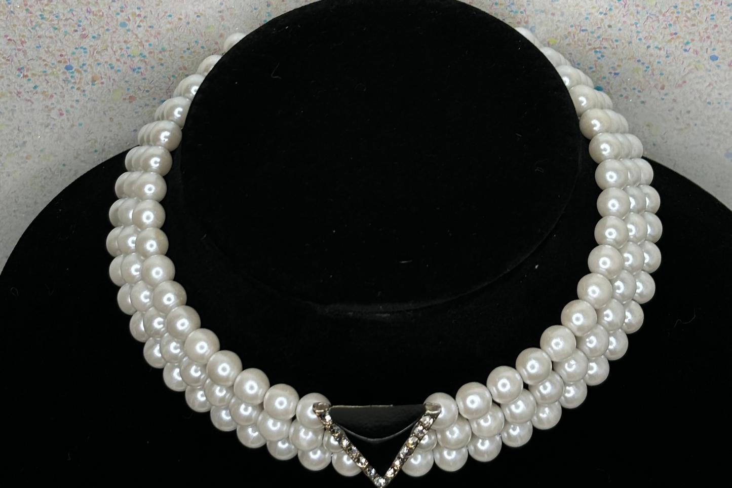 #0019 Vintage Pearl Choker Art Deco