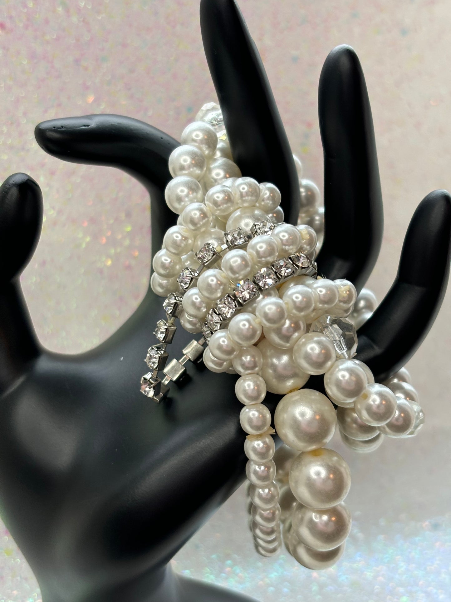 #0047 Stacked Faux Pearl Bracelet